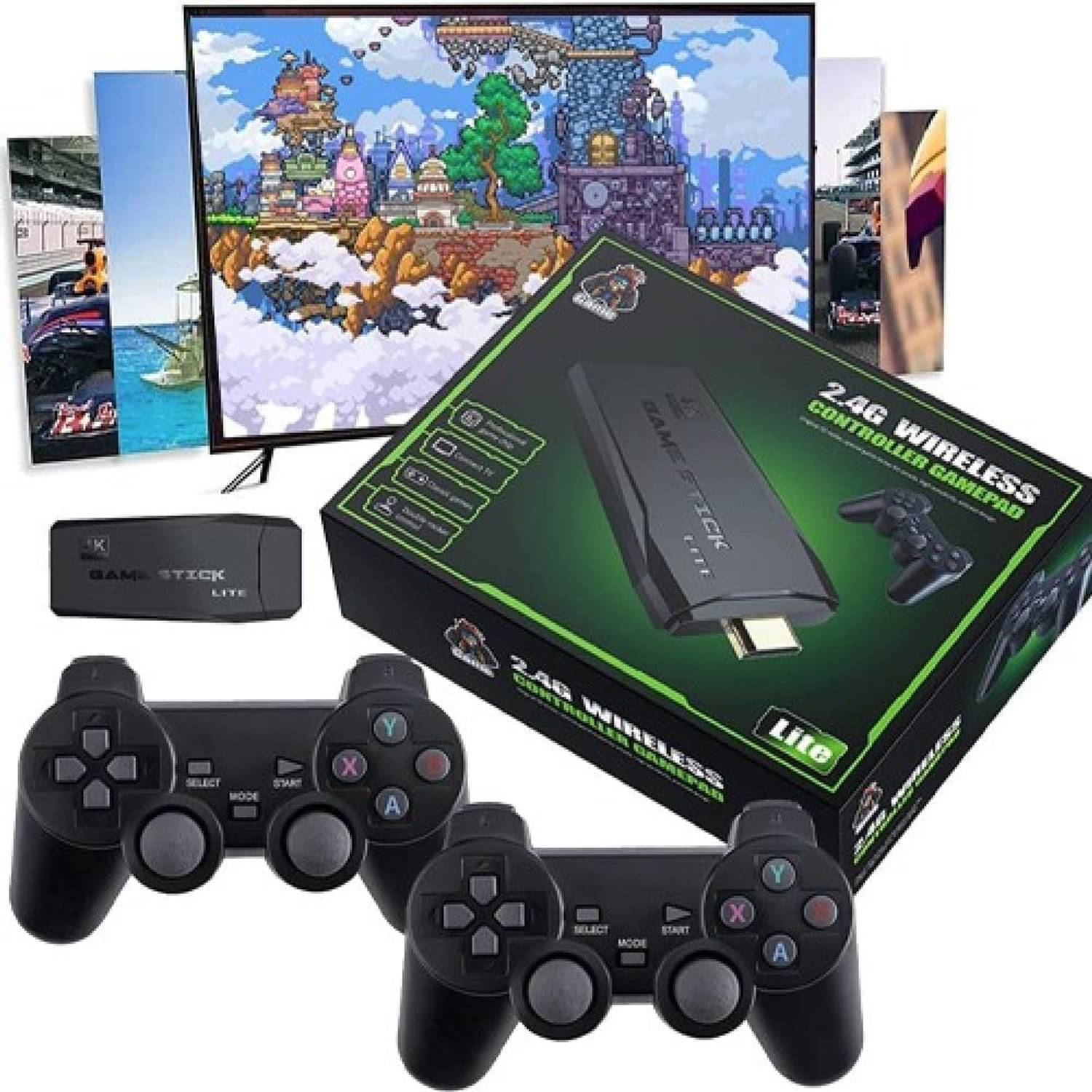 M8 Retro 4K HDMI Game Stick Console 64GB 20000+Retro Game Exclusive Edition D323 Exclusive Edition