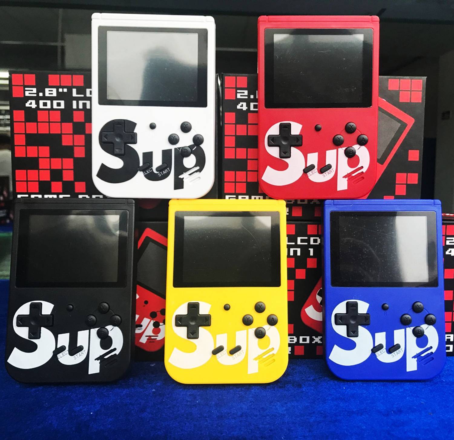 Sup Game Box Handheld Gaming Console, 400 Built-in Fun Retro Games (YELLOW) Holiday Edition