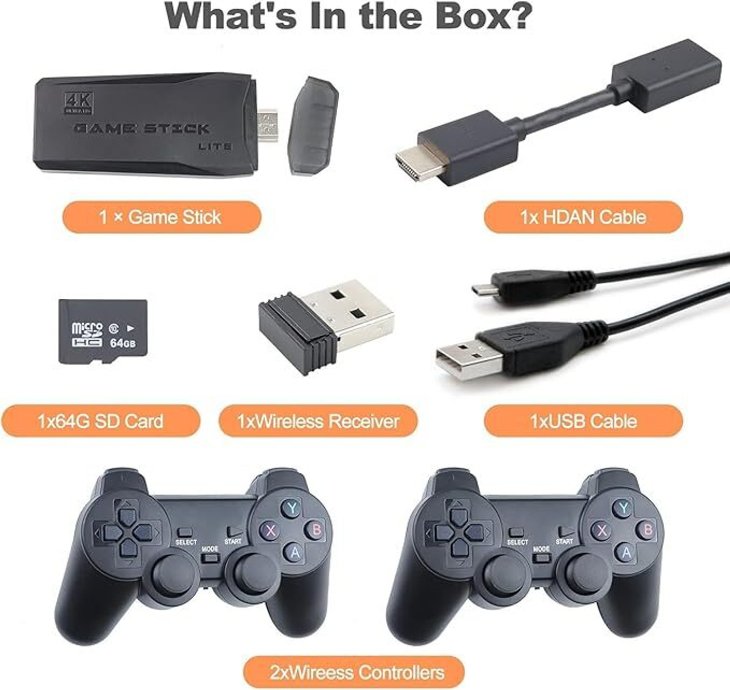 Image of 4K HD TV Video Game With 2.4g wireles Controller's & 25000+nbuilt Games Limited Collector's Edition