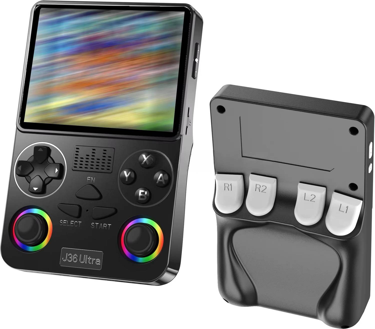 J36 Ultra 64GB Handheld Console - 20,000 Childhood Games & Built-in Wi-Fi Ultimate Edition