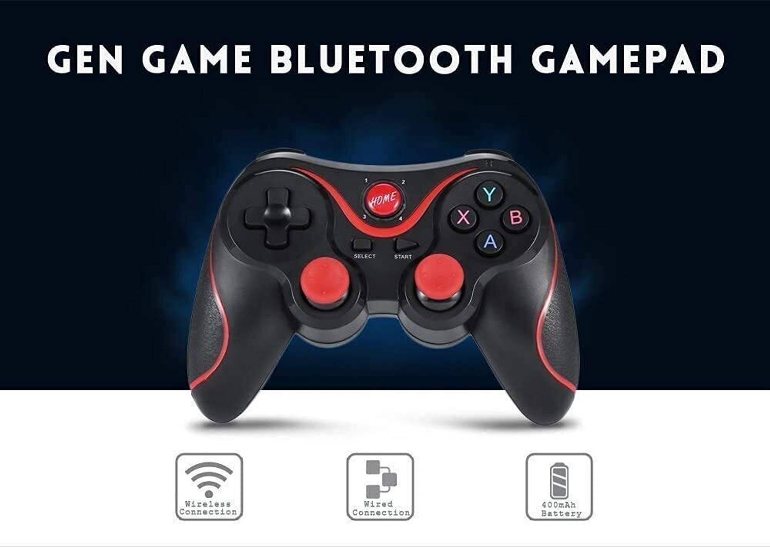 X3 Mobile Wireless Bluetooth Game Controller Black - Image 2