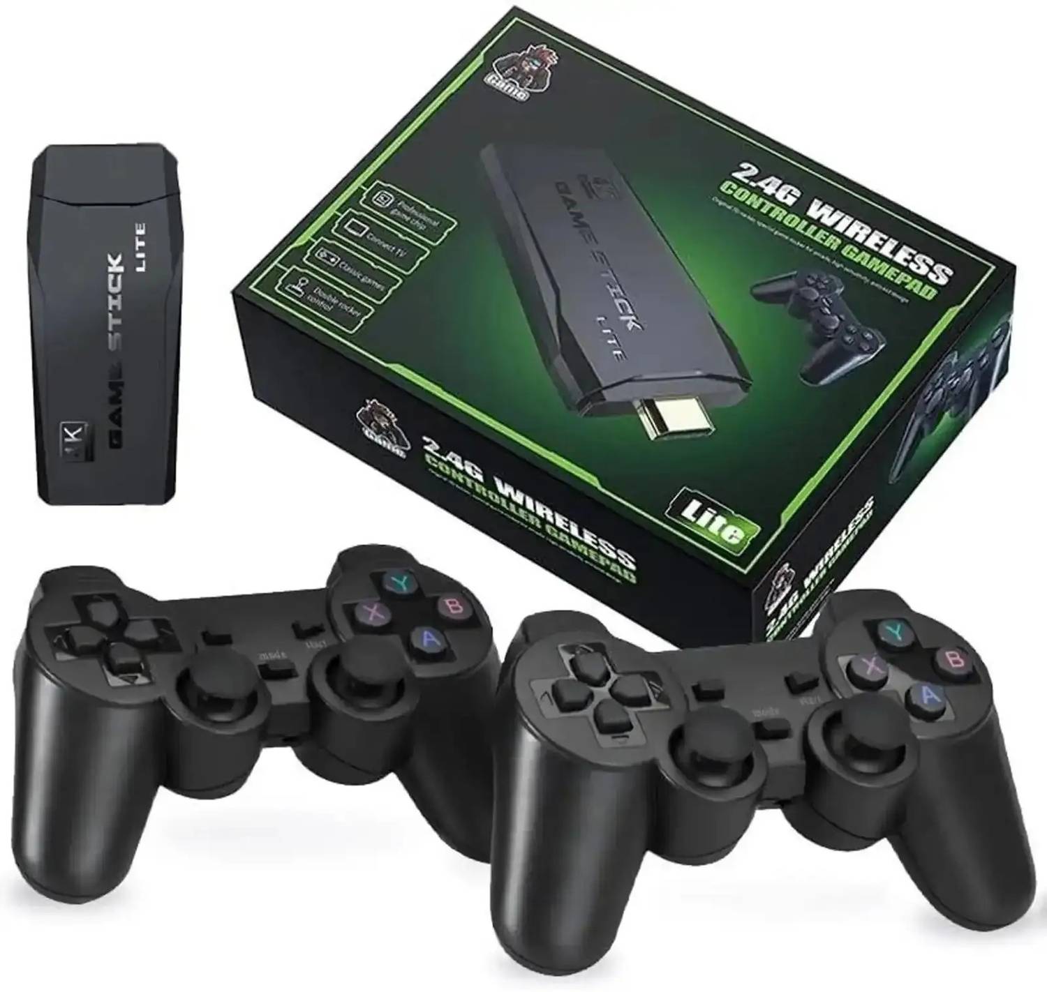 Retro M8 Game Stick With 2.4G Dual Wireless Controller - Image 1