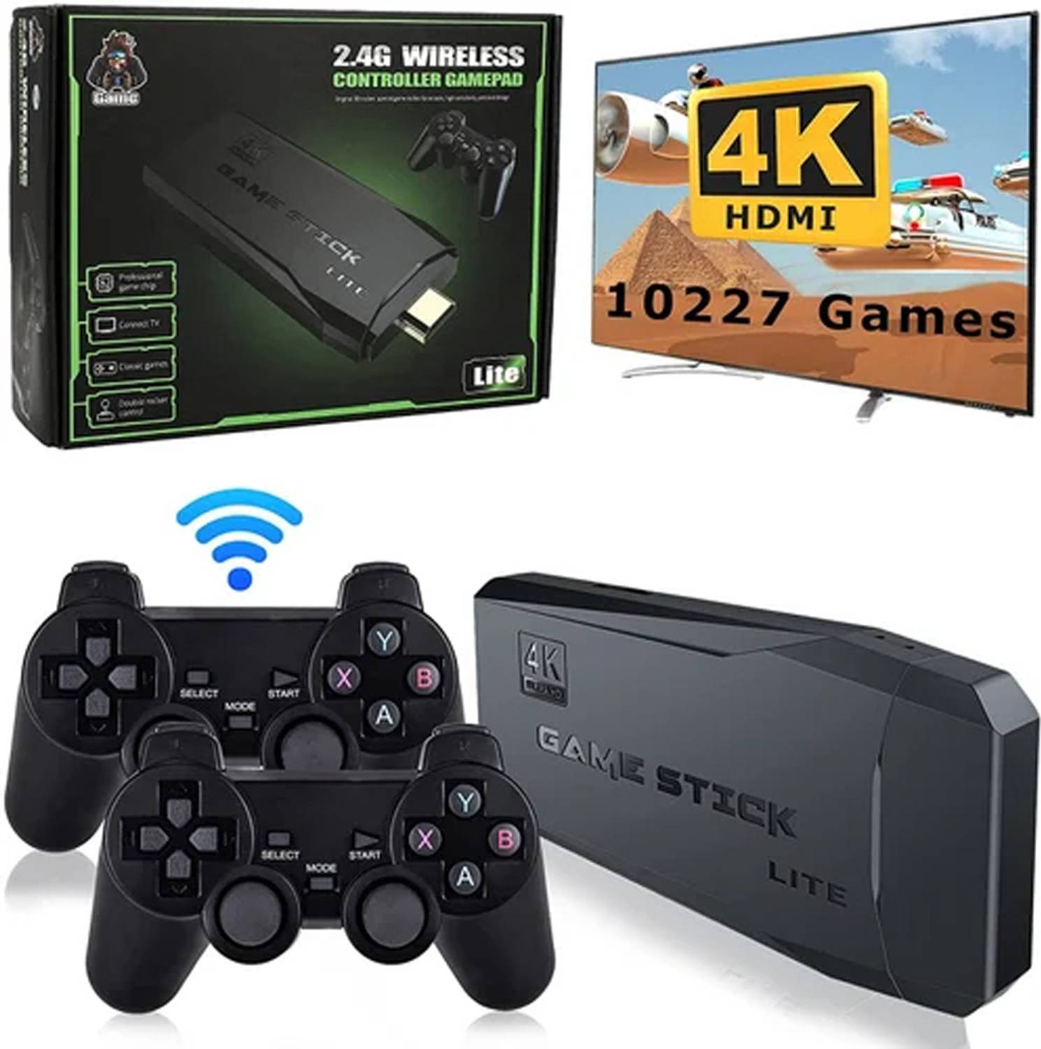 Timkolas 4K hd TV video game 2.4G with 23 emulators & 25000+ inbuilt classic video game_7 64 GB with Mario,Contra series,Castlevania,Super Mario World, Donkey Kong Country,Tekken.