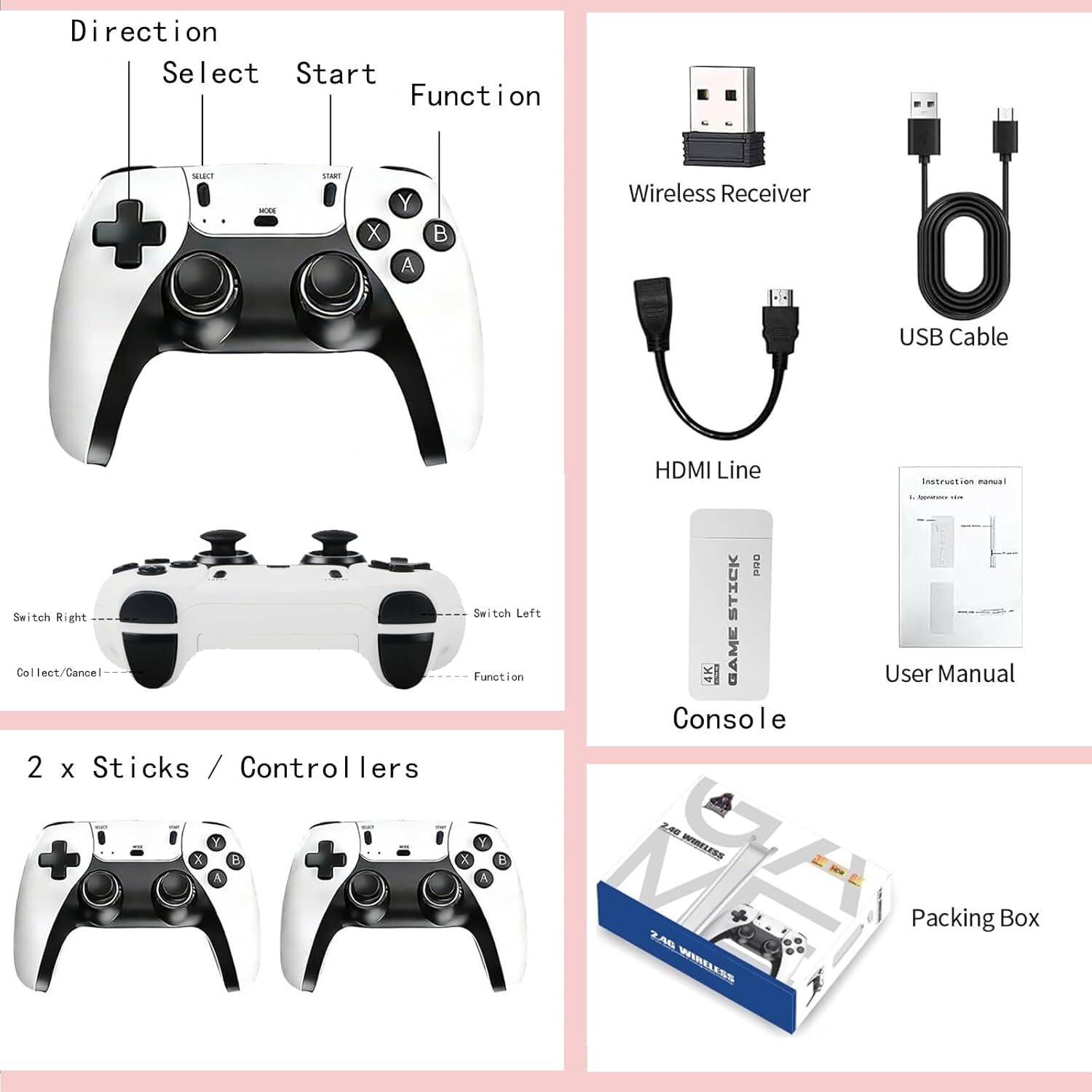 Game Stick Pro 4K HDMI Gaming Console - Image 3