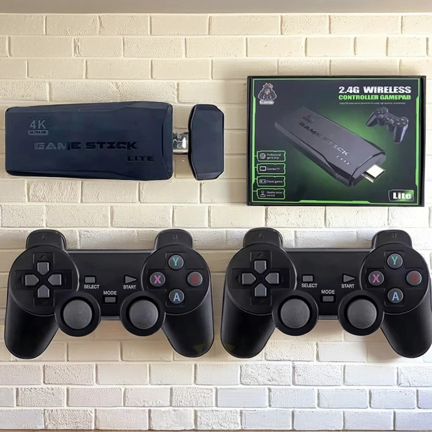 Image of HDMI M8 4K Game Stick with Dual Wireless Controllers Exclusive Edition