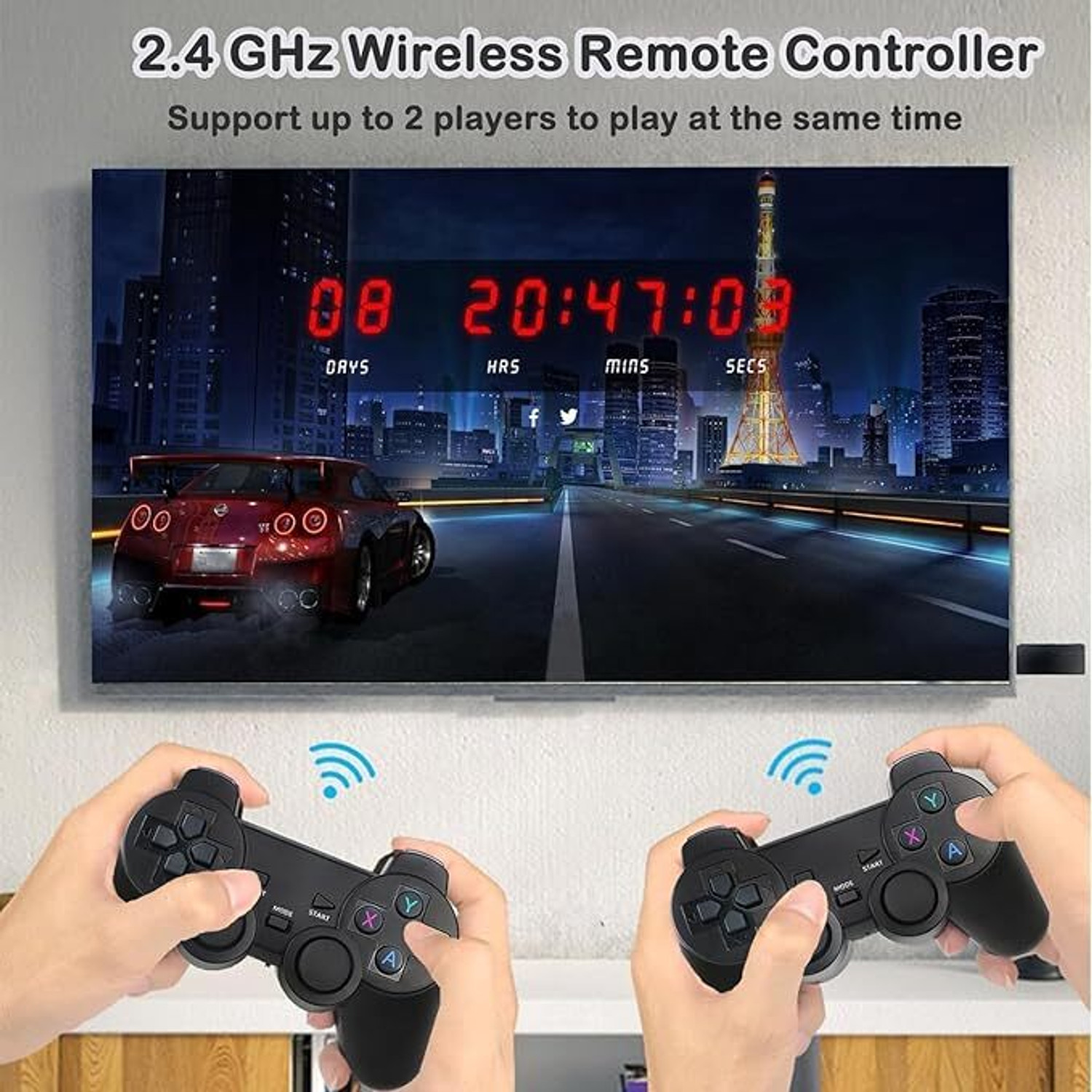 Image of 4K HD TV Video Game With 2.4g wireles Controller's & 25000+nbuilt Games Limited Collector's Edition