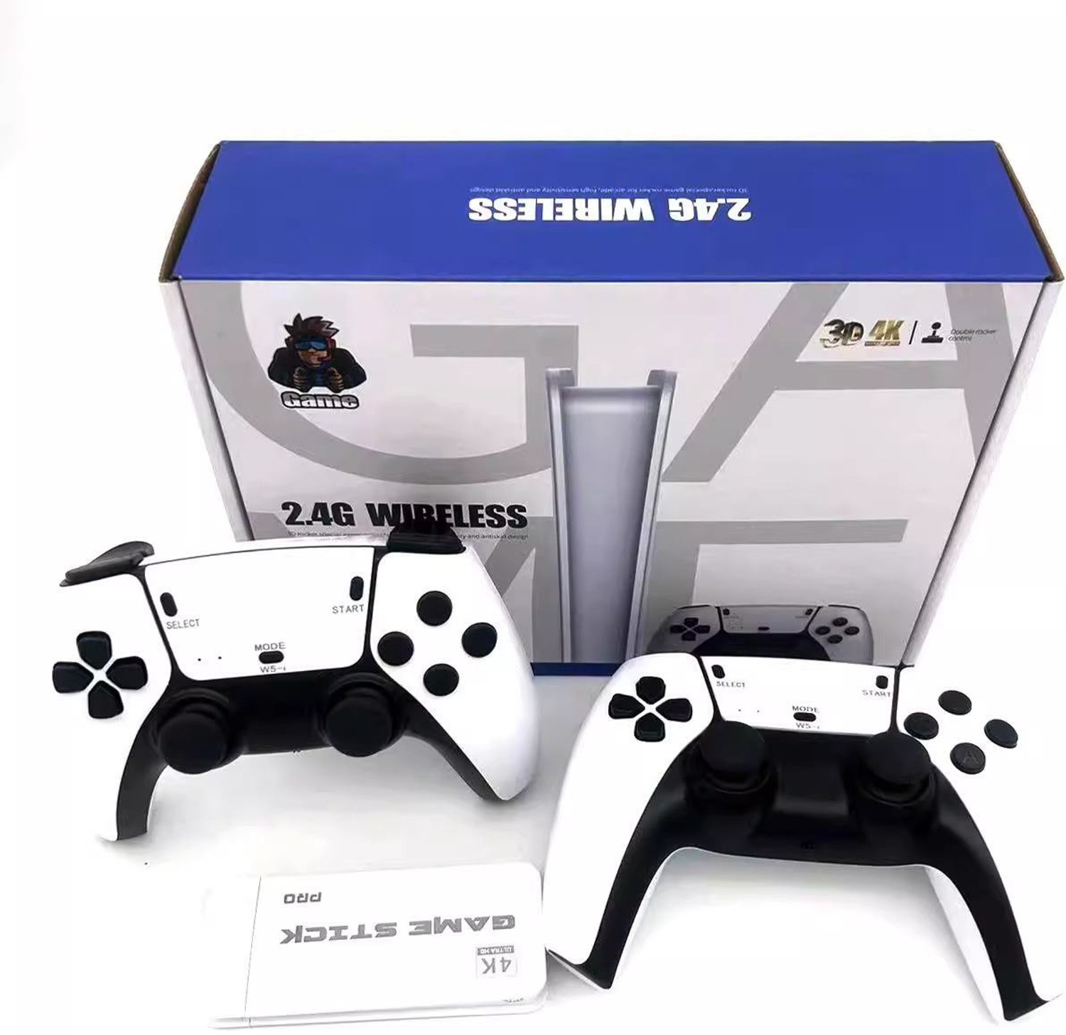 Image of 4K Ultra HD Retro Video Game Stick with Dual Wireless Controllers Premium Edition