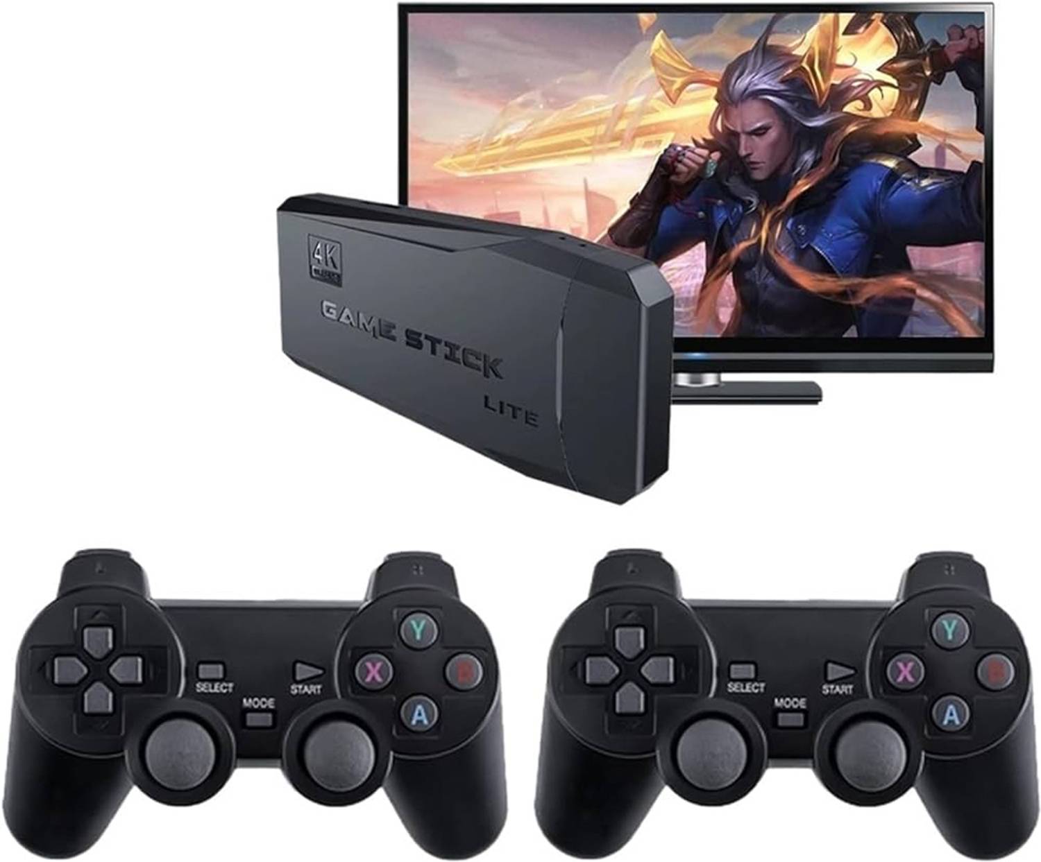 Timkolas 4K hd TV video game 2.4G with 23 emulators &25000+ inbuilt classic video game_12 64 GB with Mario,Contra series,Castlevania,Super Mario World, Donkey Kong Country,Tekken.