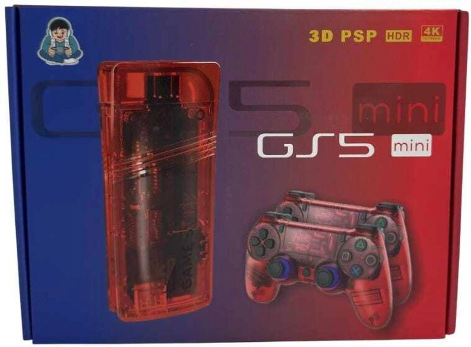 GS5 Mini 4K Wireless TV Game Stick with Dual Gamepads Limited Edition