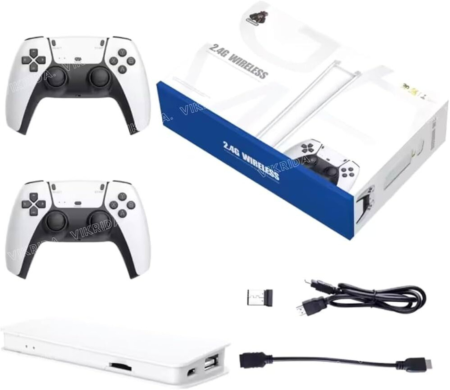 Image of GameStick 2.4G Wireless Controller 4K HD Console Built-in 10k+ Retro Games AX14 Bundle Edition