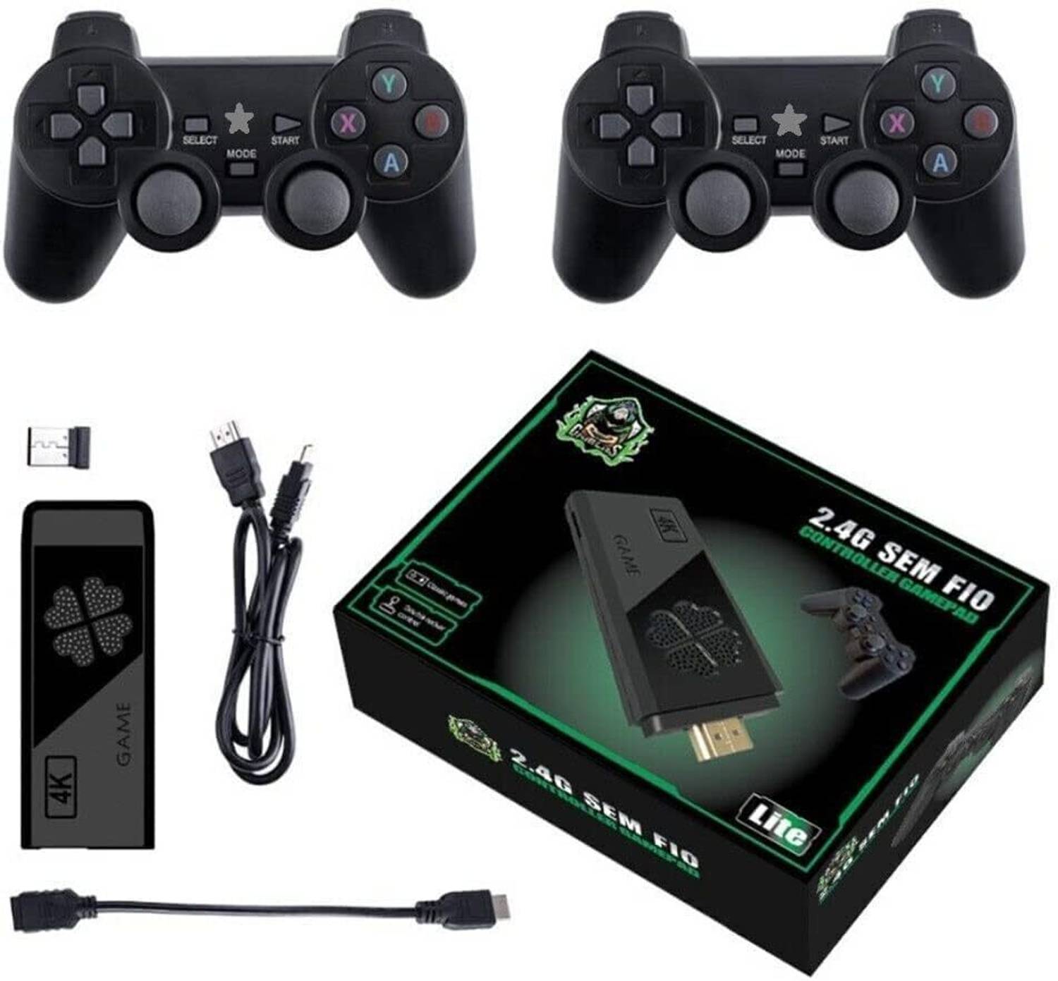 2.4g Wireless Gamepad Controller USB Built-in 3000 Classic Wireless ConsoleFS12 Limited Edition
