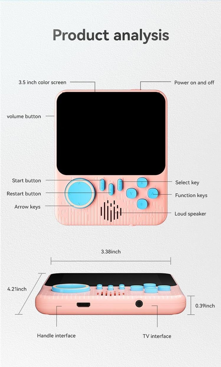Image of G7 Retro Handheld Game Console with 666 Built-in Games Ultimate Edition