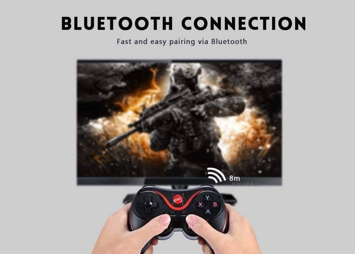 X3 Mobile Wireless Bluetooth Game Controller Black - Image 4