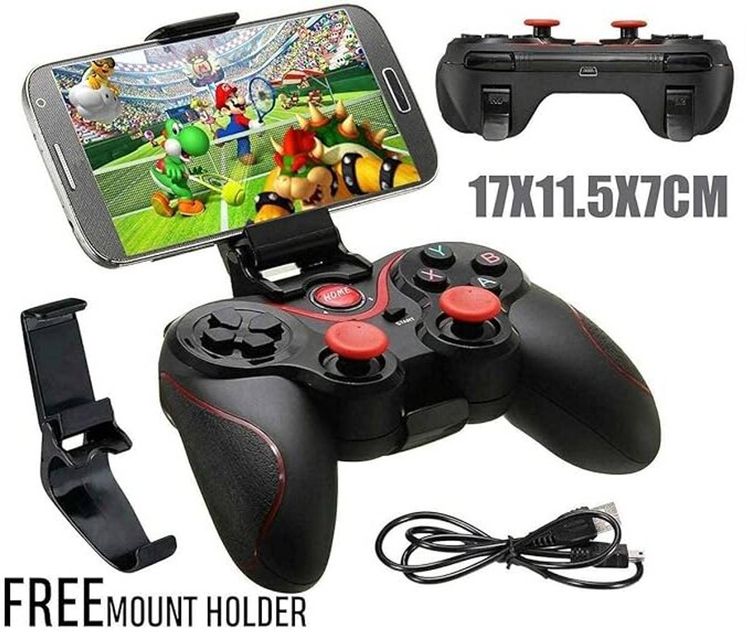 Timkolas X3 Wireless Gamepad Controller for Android,PC,SmartTV with Dual Analog Sticks_08 Bluetooth Gamepad