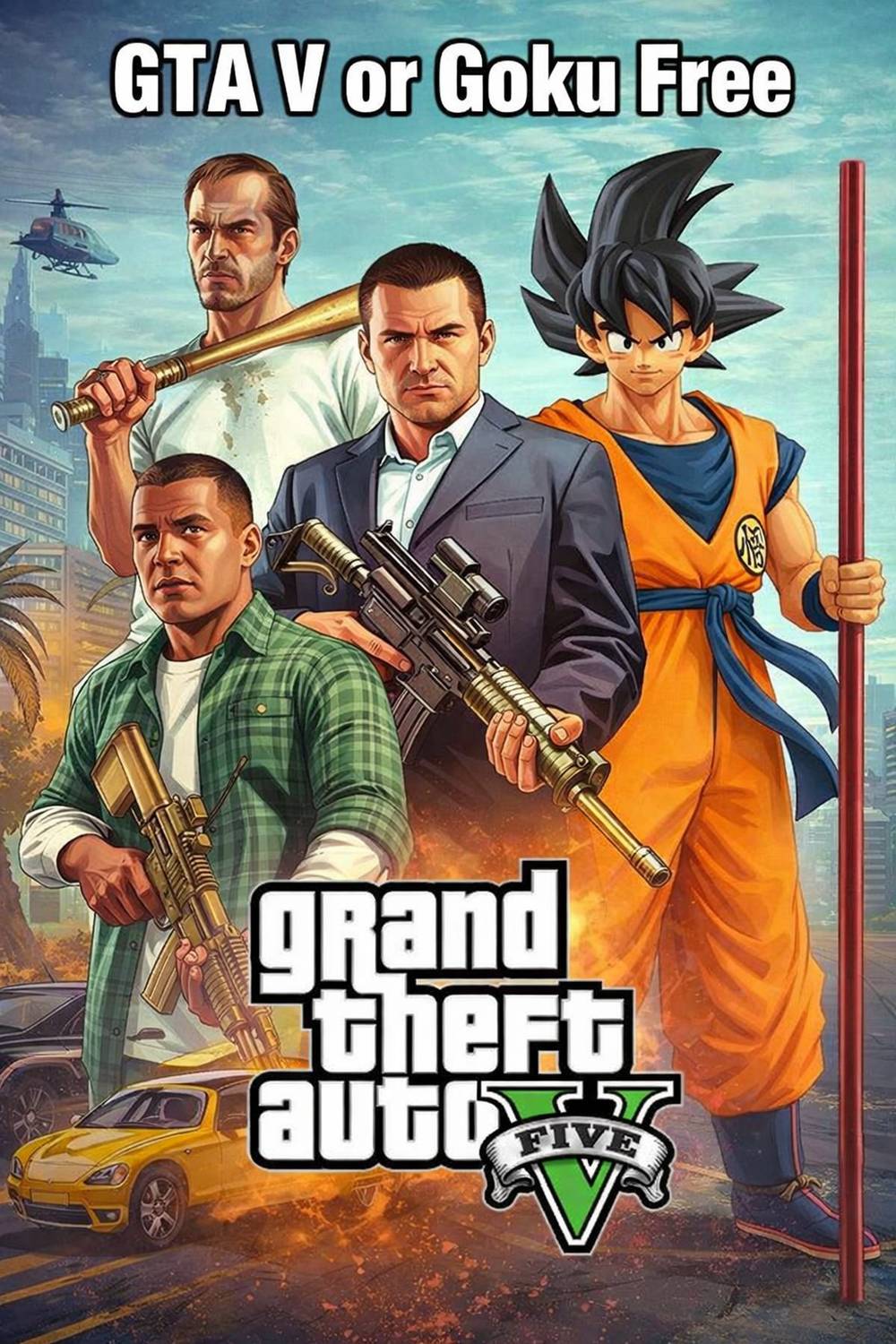 GTA V WITH GOKU FREE GTA V CODE IN PACKAGE PC DIGITAL DOWNLOAD ANIME GOKU FREE Deluxe Edition