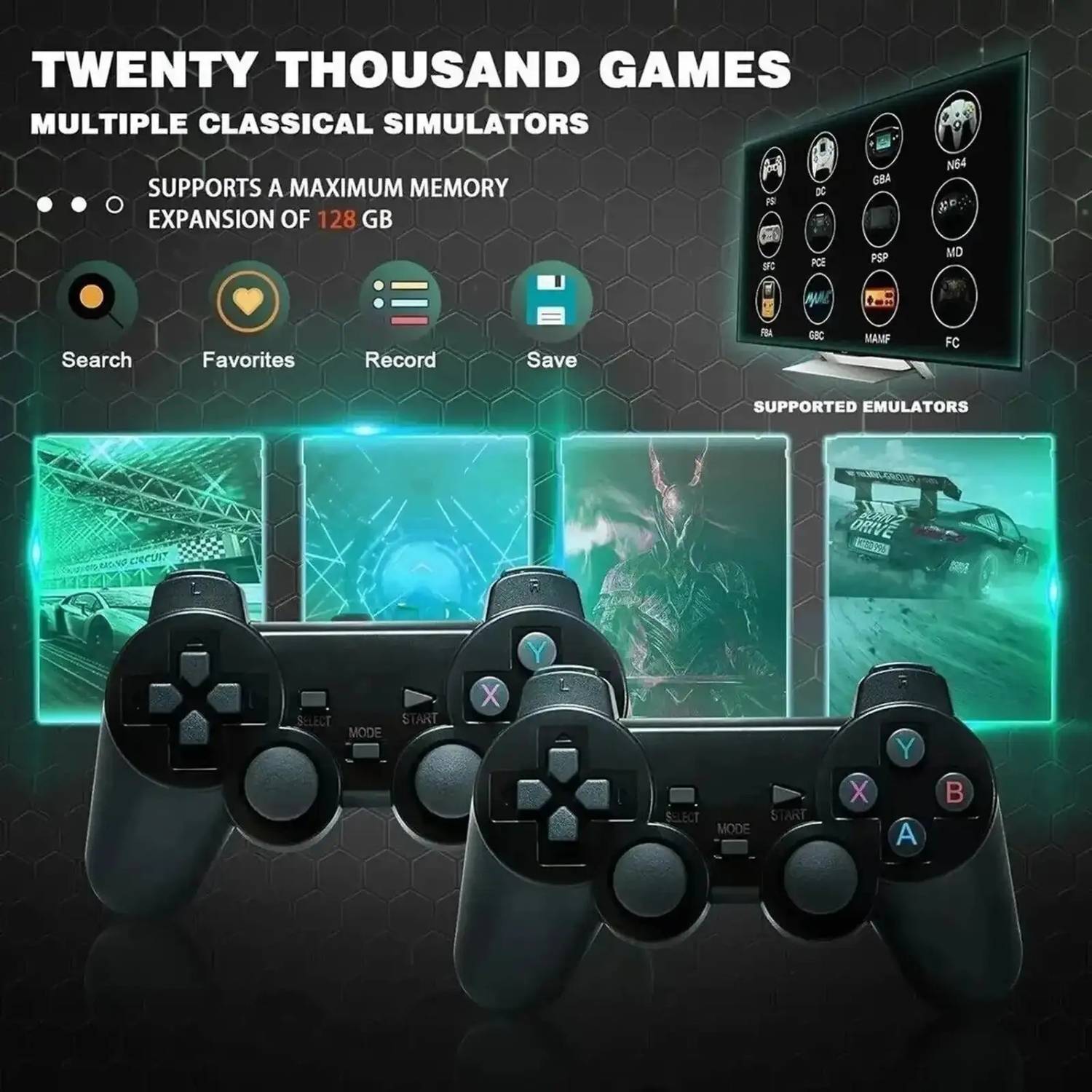 Retro M8 Game Stick With 2.4G Dual Wireless Controller - Image 5