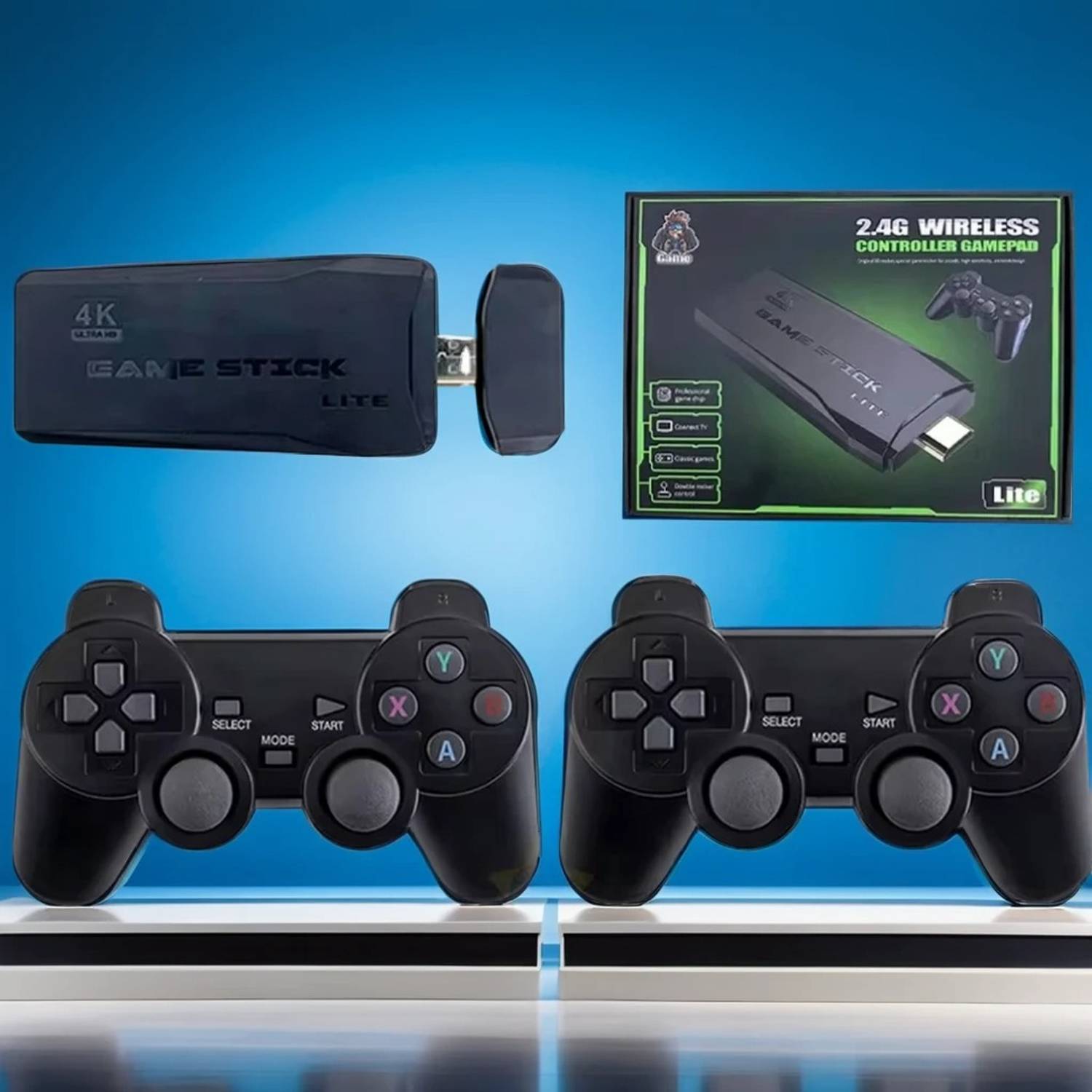 64GB Retro Console Stick M8 4K Dual Gamepads Exclusive Edition