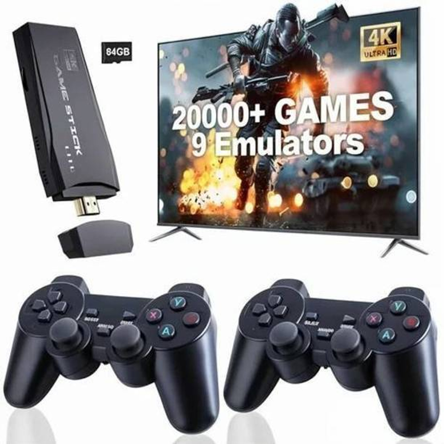 Image of 4K HD TV Video Game 2.4G Wireless Game Stick With 2 Wireless Controller 05 5th Anniversary Edition