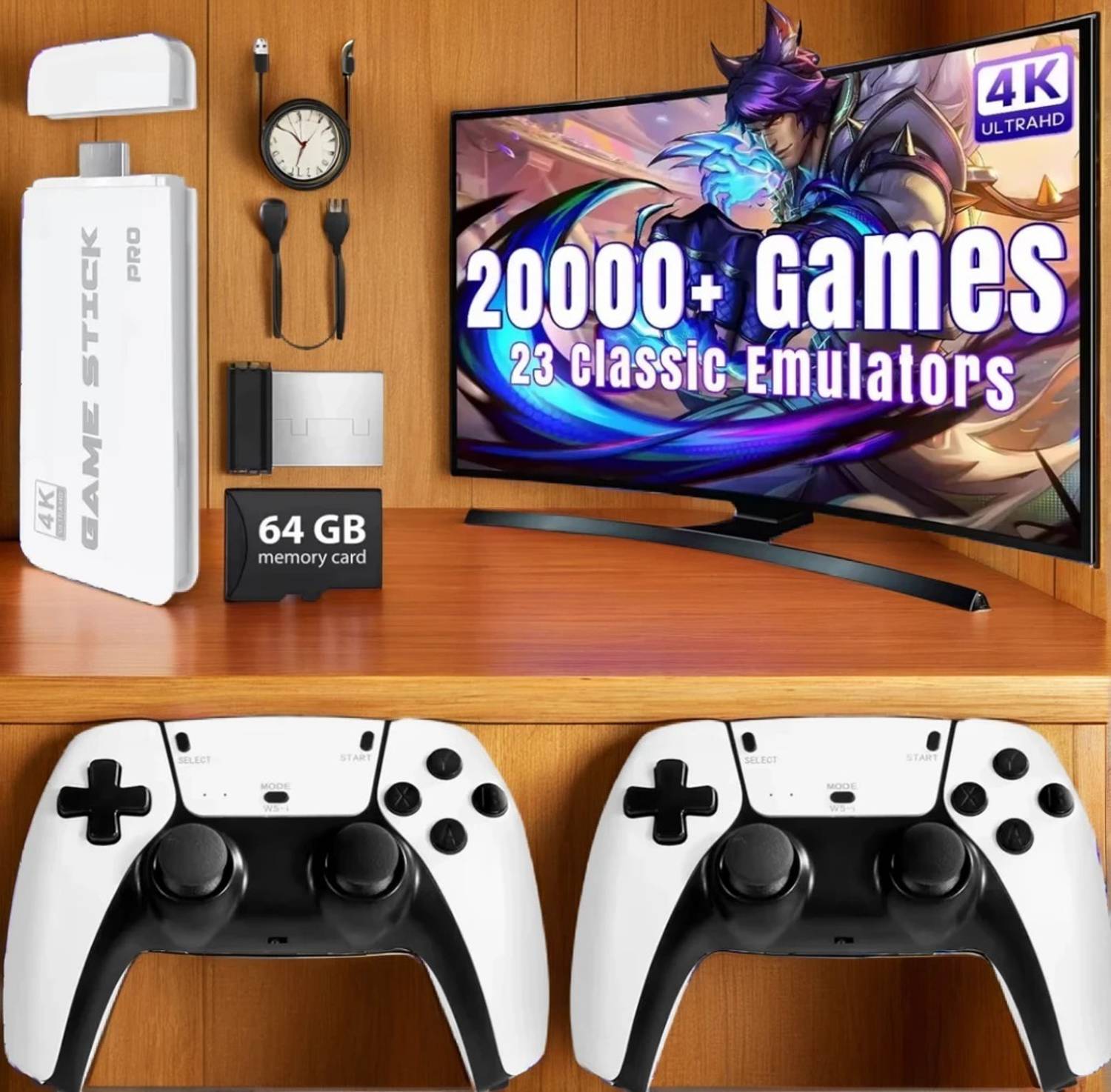 M15 4K Game Console Stick with Dual Controllers - Image 1