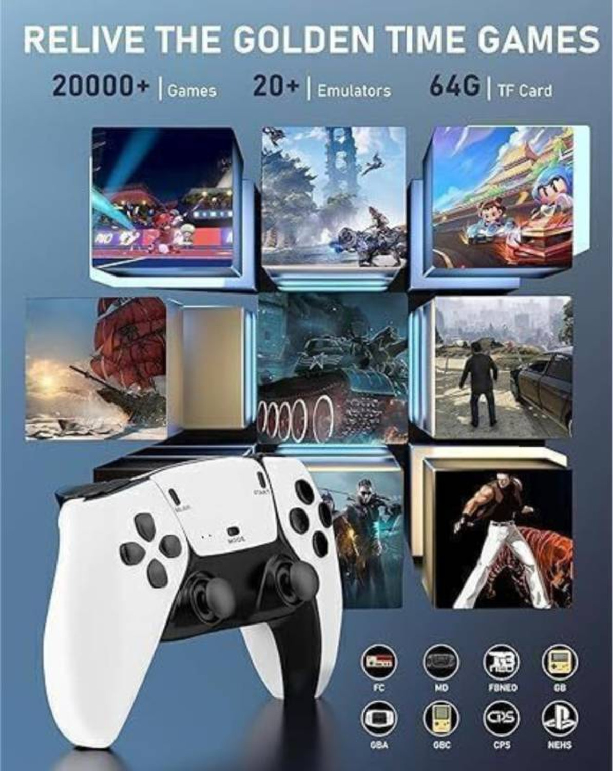 Image of M22 GameStick 2.4G Wireless Controller 4K HD Console Retro Games Black Edition Black Edition