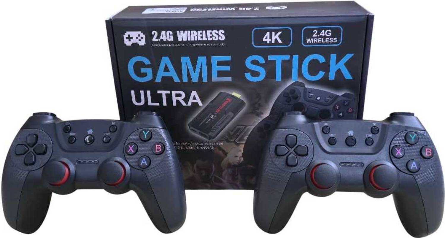 X3 Plus 4K TV Game Stick 32000+ Games Dual Wireless Gamepads HDMI Special Edition
