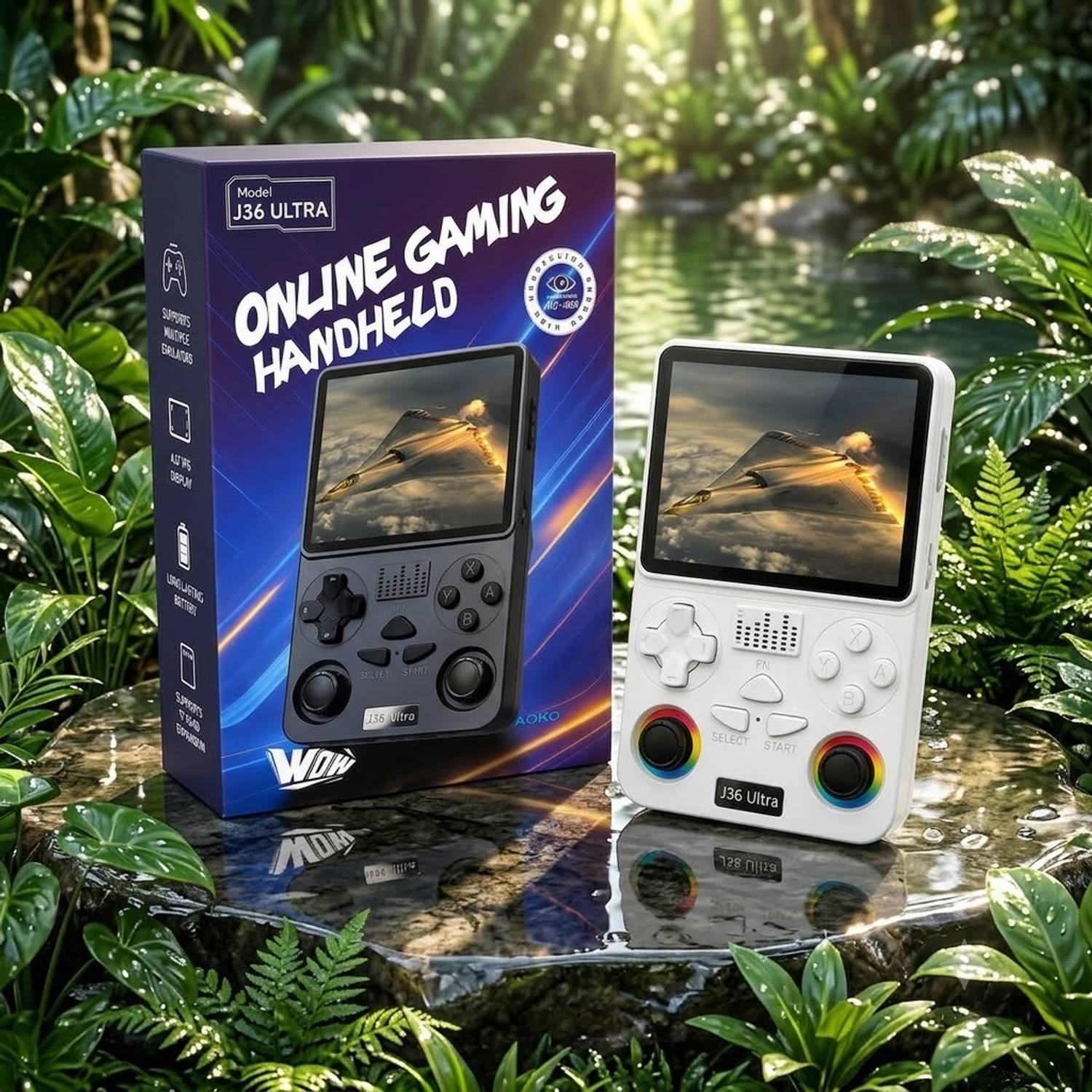 J36 Ultra Portable Retro Gaming Console | YouTube | 18000+ Games Special Edition