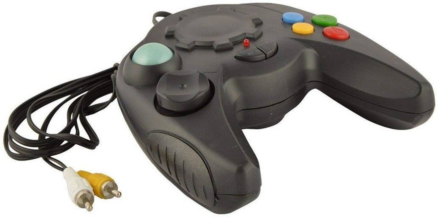 98800 in 1 Video Game Pad Direct AV Inputs Single Player Games of Combat, Racing, Action, Like Super Mario, Contra, F1 Racing, Aladin, & Lot More (Black) Limited Edition