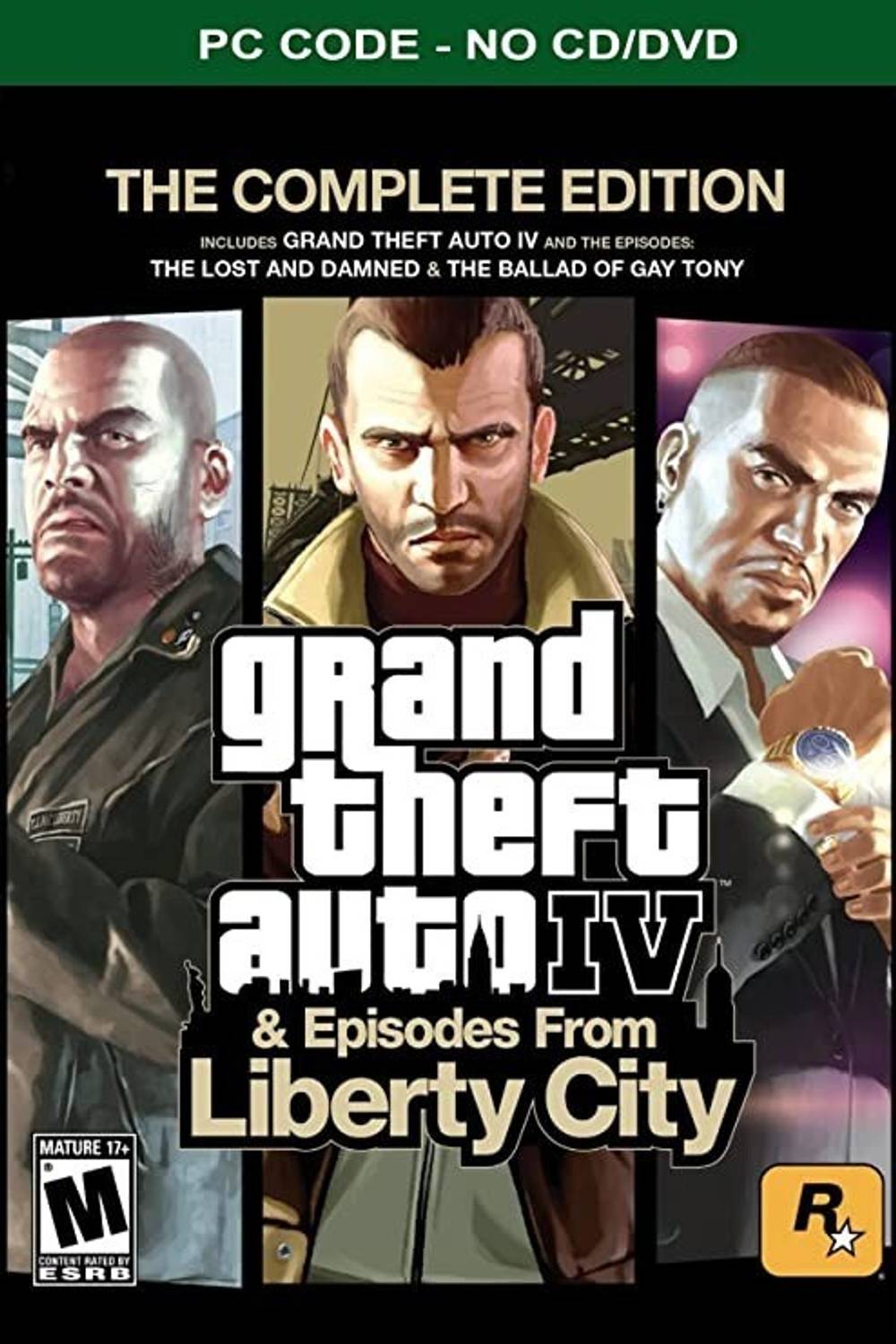 Grand Theft Auto IV: The Complete Edition Rockstar Club PC Code (No CD/DVD) Special Edition