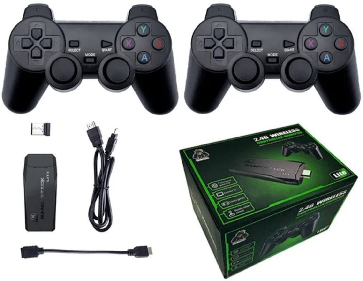 Image of Retro Game Stick 2.4G Wireless Classic Video Game Portable Pocket Gaming Console Epic Edition
