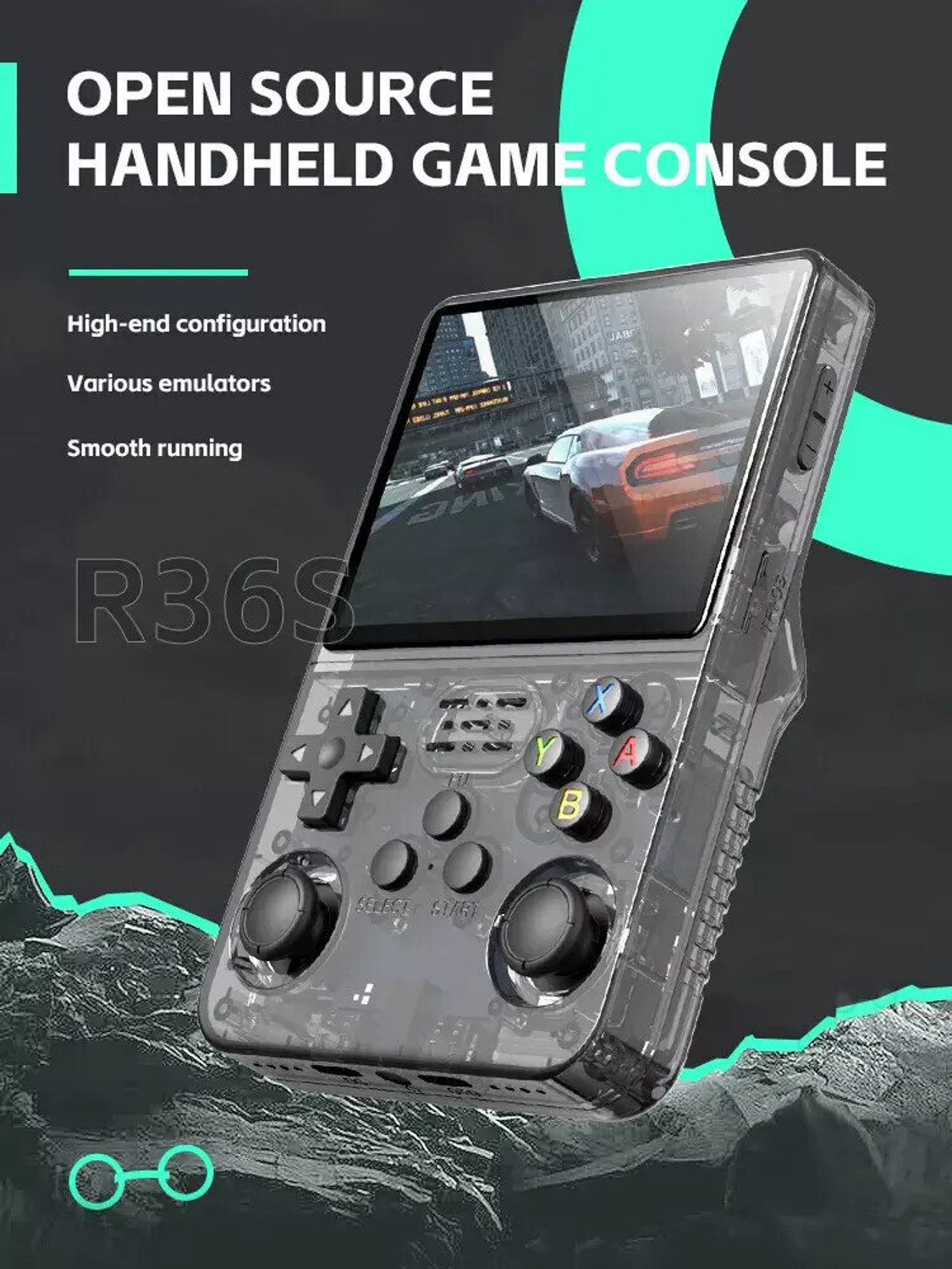 Image of R36S Retro Game Console 3.5 inch IPS, 64GB 15000+ Games, 13+ Emulators HD Edition