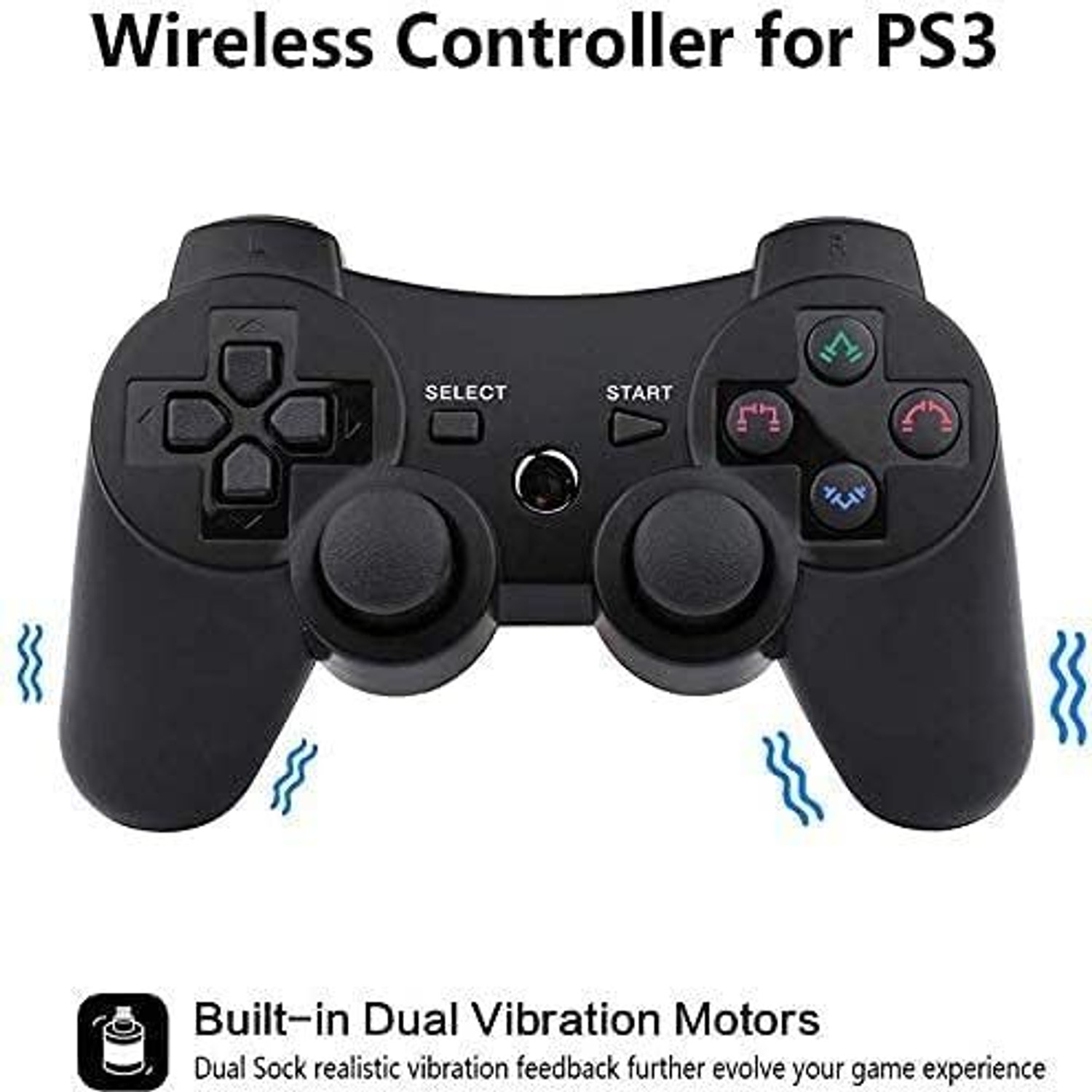 Image of PS3 Wireless USB Gamepad Controller for PlayStation 3 Console - Black Limited Edition