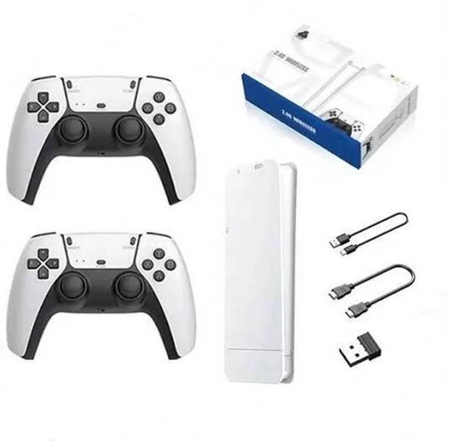 Timkolas M15 4K HD Tv video game with 4K Ultra Game Stick & Dual 2.4G Wireless Gamepads_4 32 GB with Super Mario Bros, Contra, Adventure Island, Double Dragon, Mortal , Tekken 3