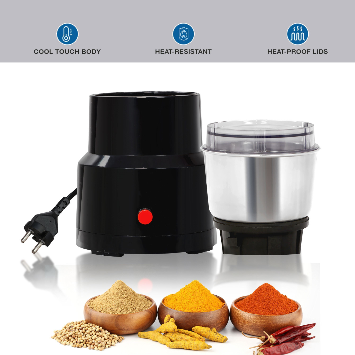 Image of Elvara creations Household Grinder W300 Juicer Mixer Grinder gr200 300 W Juicer Mixer Grinder