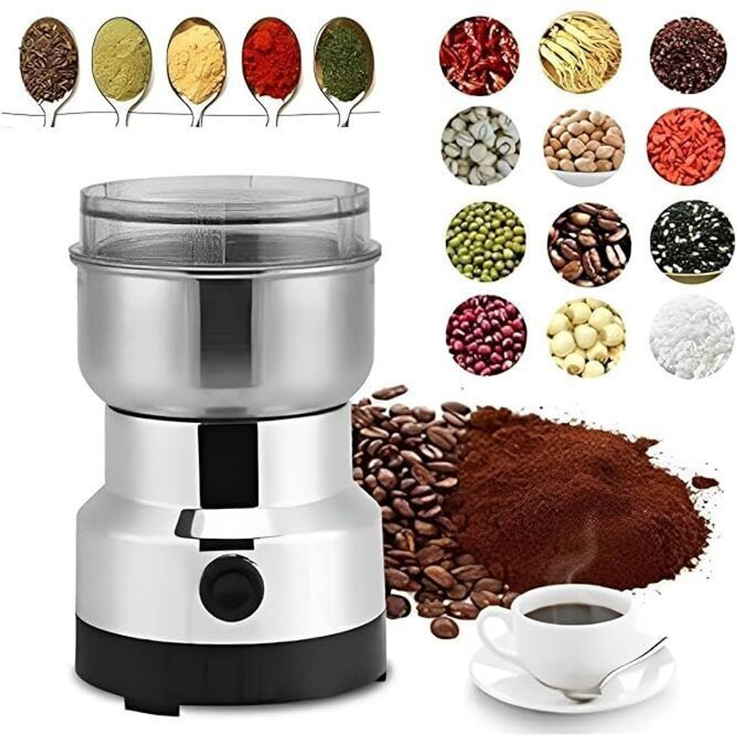 Image of Elvara creations Nima Mini Mixer Grinder 200 W Juicer Mixer Grinder