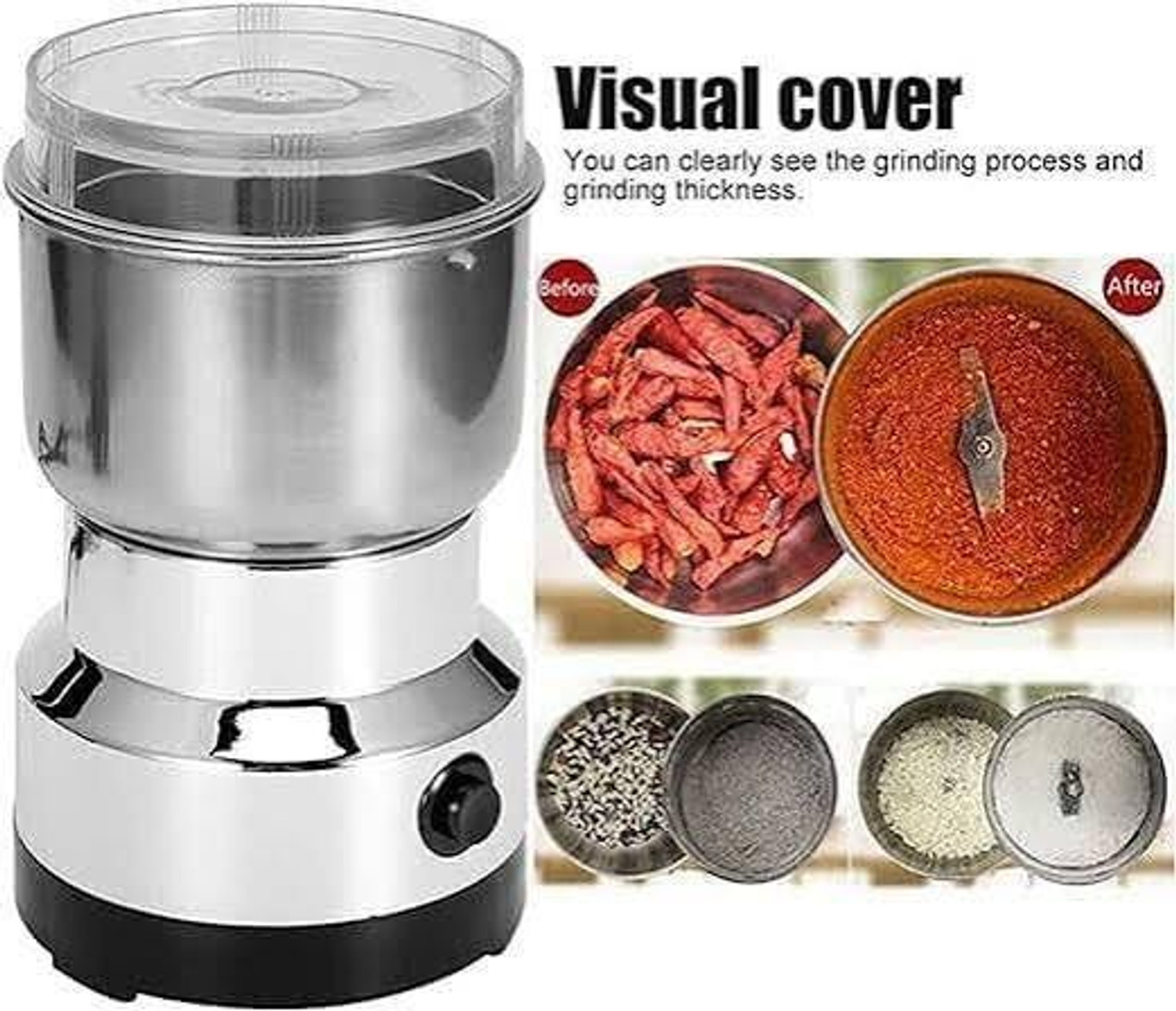 Image of Elvara creations Mini Mixer Grinder 600 W Juicer Mixer Grinder