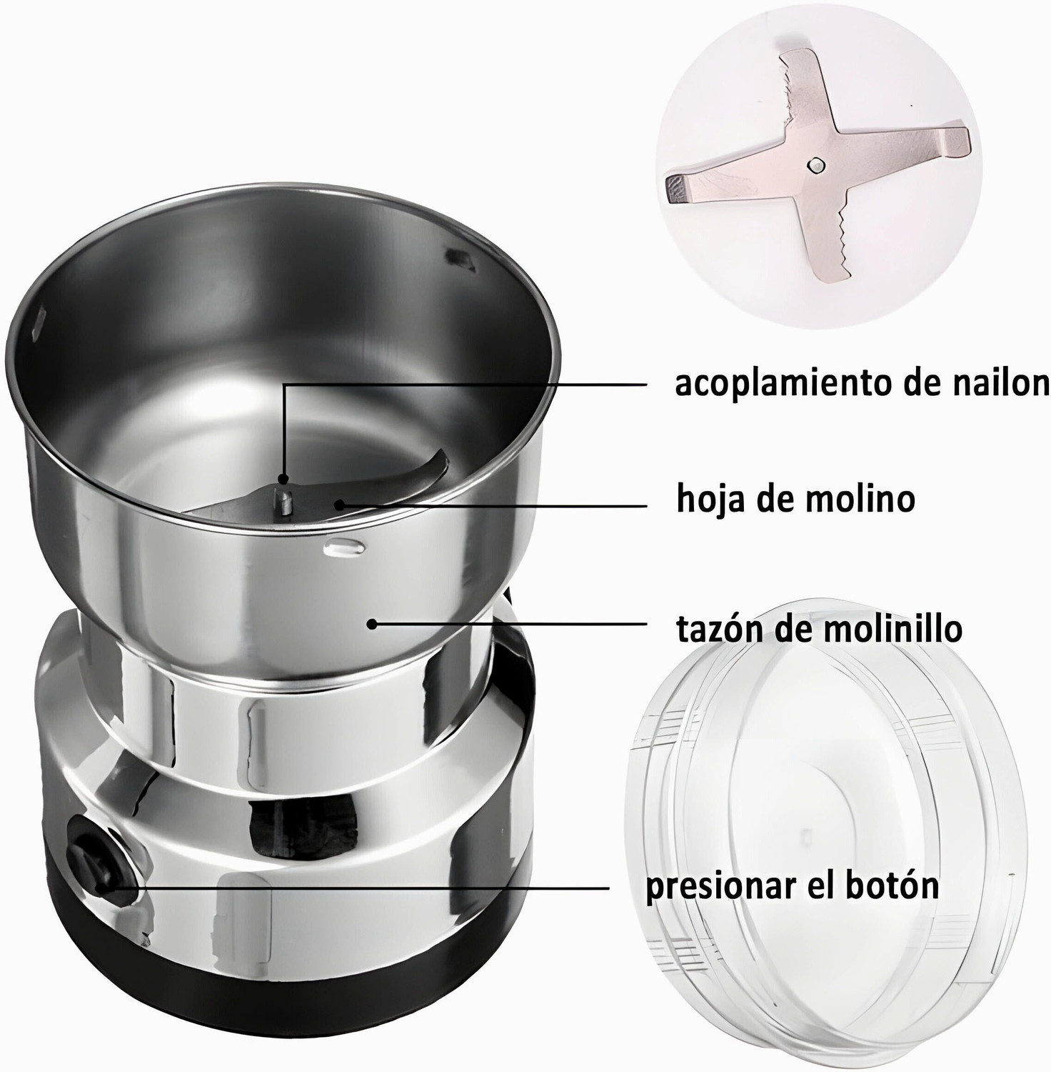 Image of MST Goldi 150W Electric Mini Mixer Grinder Juicer Light weight Compact for KitchenAF254 240 W Juicer Mixer Grinder
