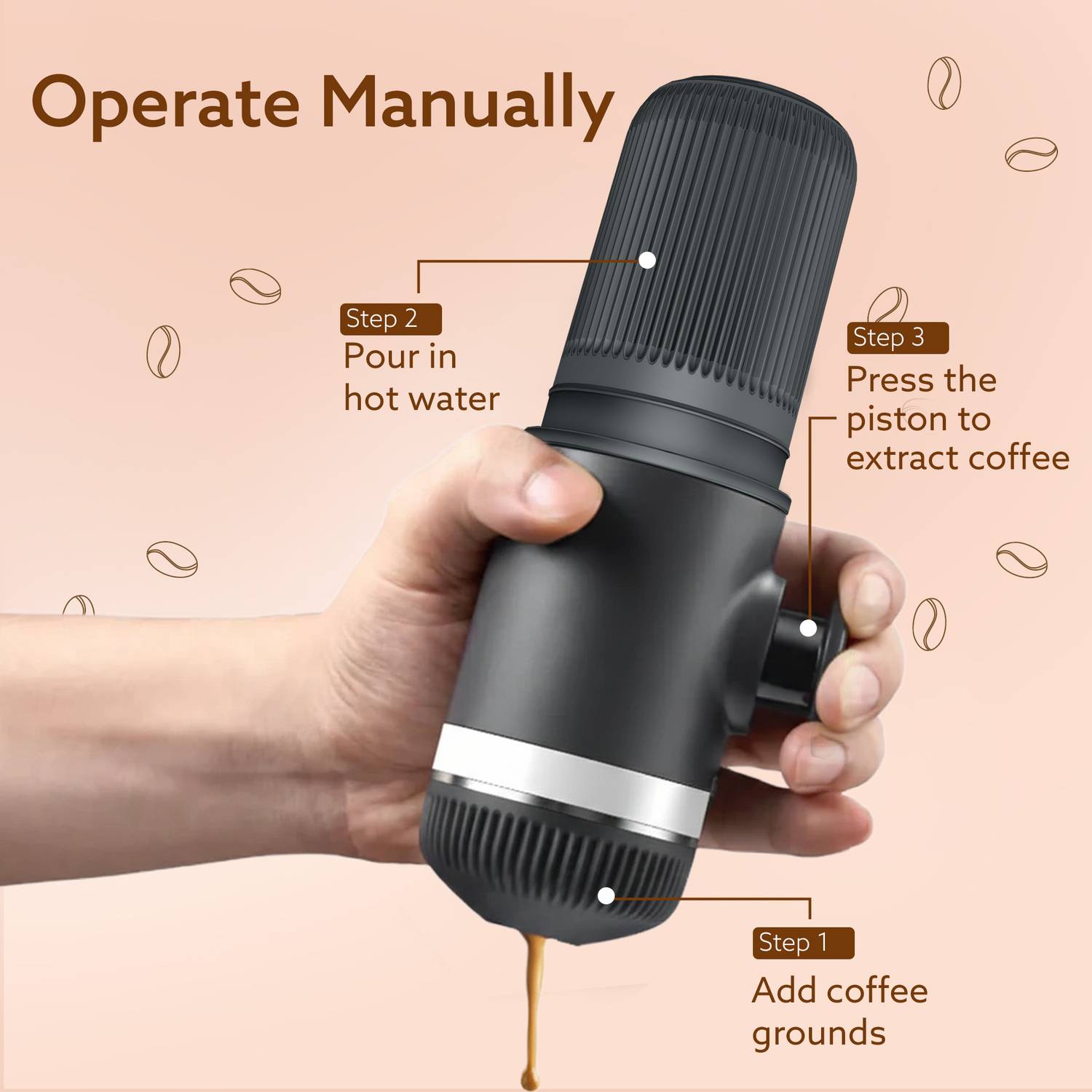 AGARO Elite 10-Bar Portable Espresso Maker - Image 3