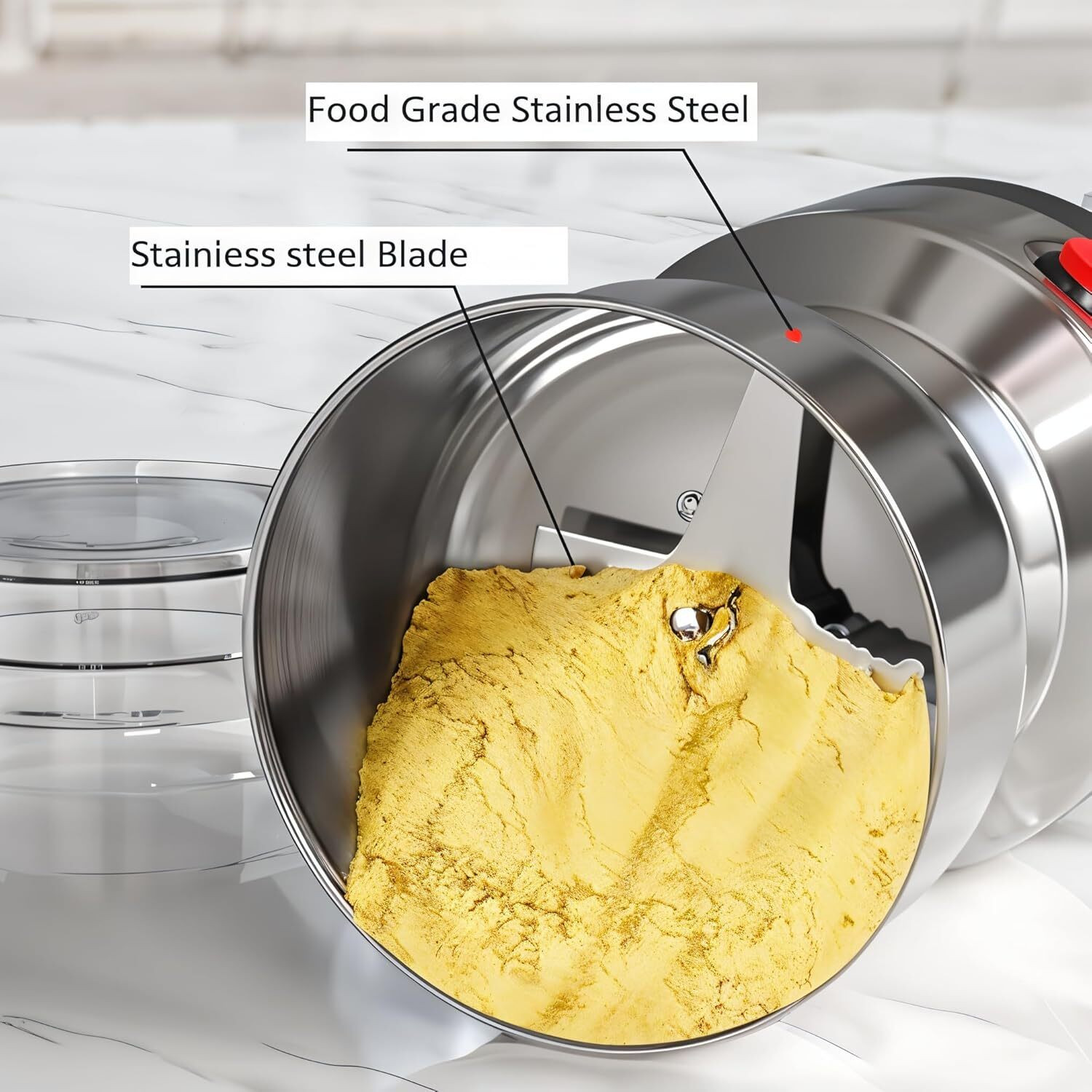 Image of kinjal NIMA Coffee Grinder Stainless Steel Electric Grinder for Coffee Beans Personal Coffee Maker