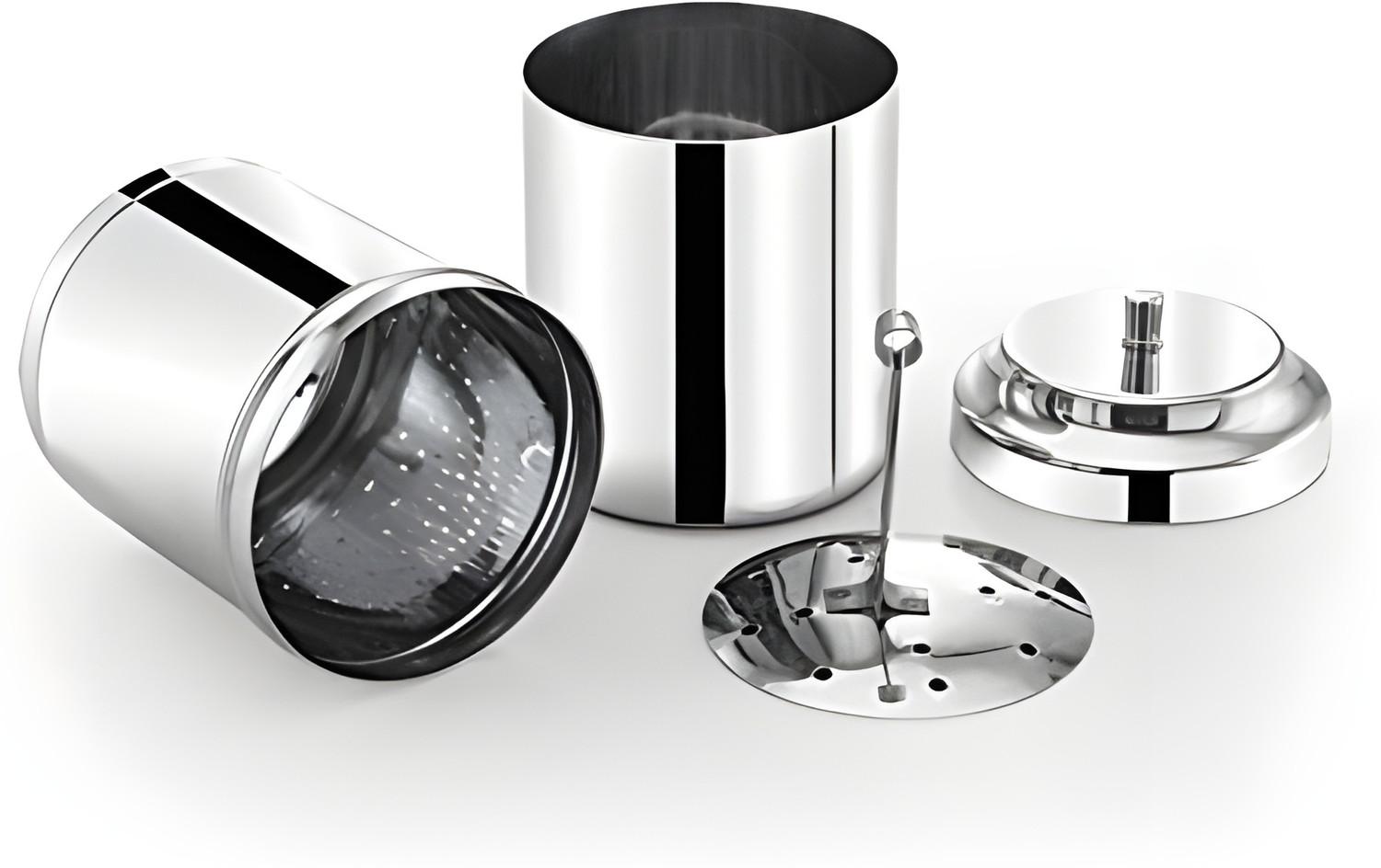 Image of CENTURA Stainless Steel South Indian Style Drip Coffee Filter /Coffee Maker 3 Cups Coffee Maker