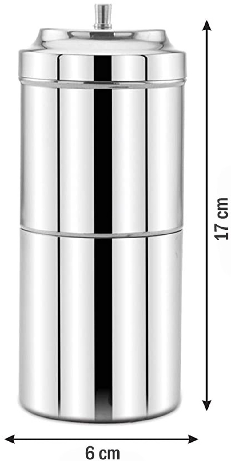 Image of Prithi Home's and Kitchen 300 ml Stainless steel Coffee Maker 5 Cups Coffee Maker (Silver)