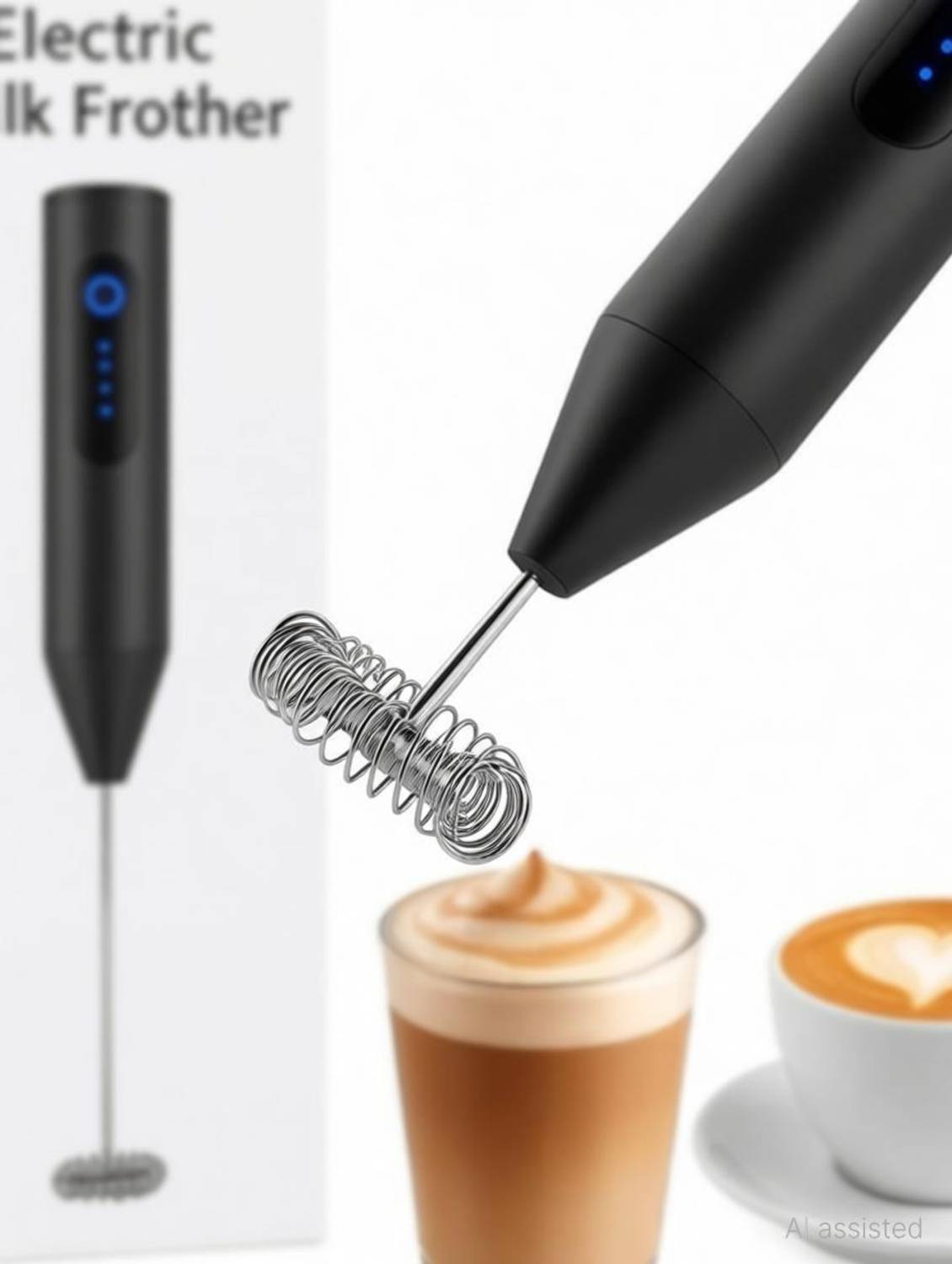 Trend Setter Electric Coffee Frother Black - Image 3