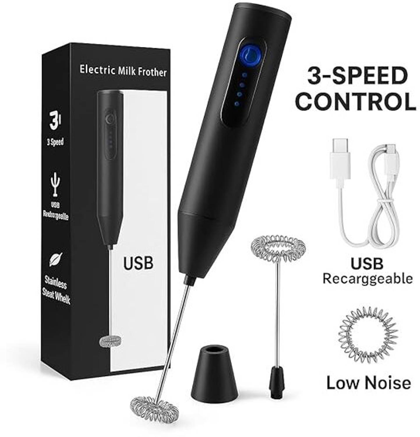 Uzox 50W Black Hand Blender - Image 3