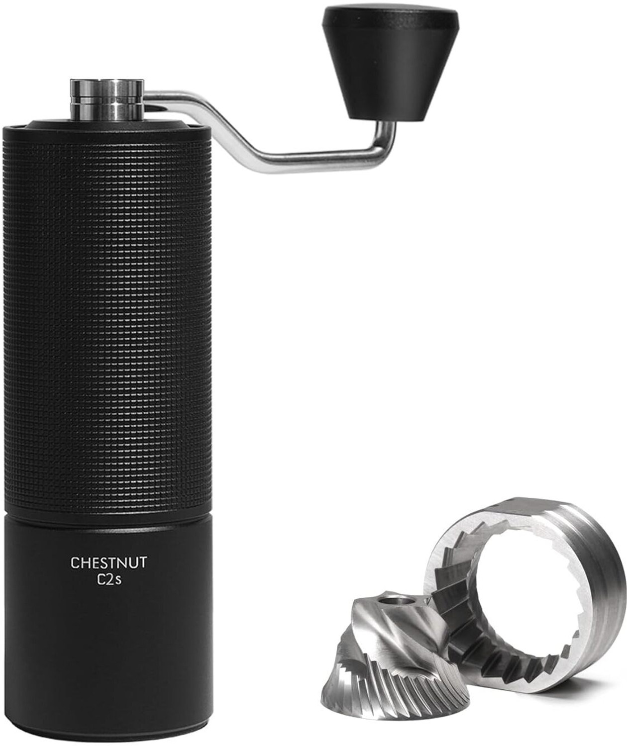 Image of TIMEMORE Chestnut C2S Manual Coffee Grinder 25g , CNC S.Steel Conical Burr for Pourover 3 Cups Coffee Maker