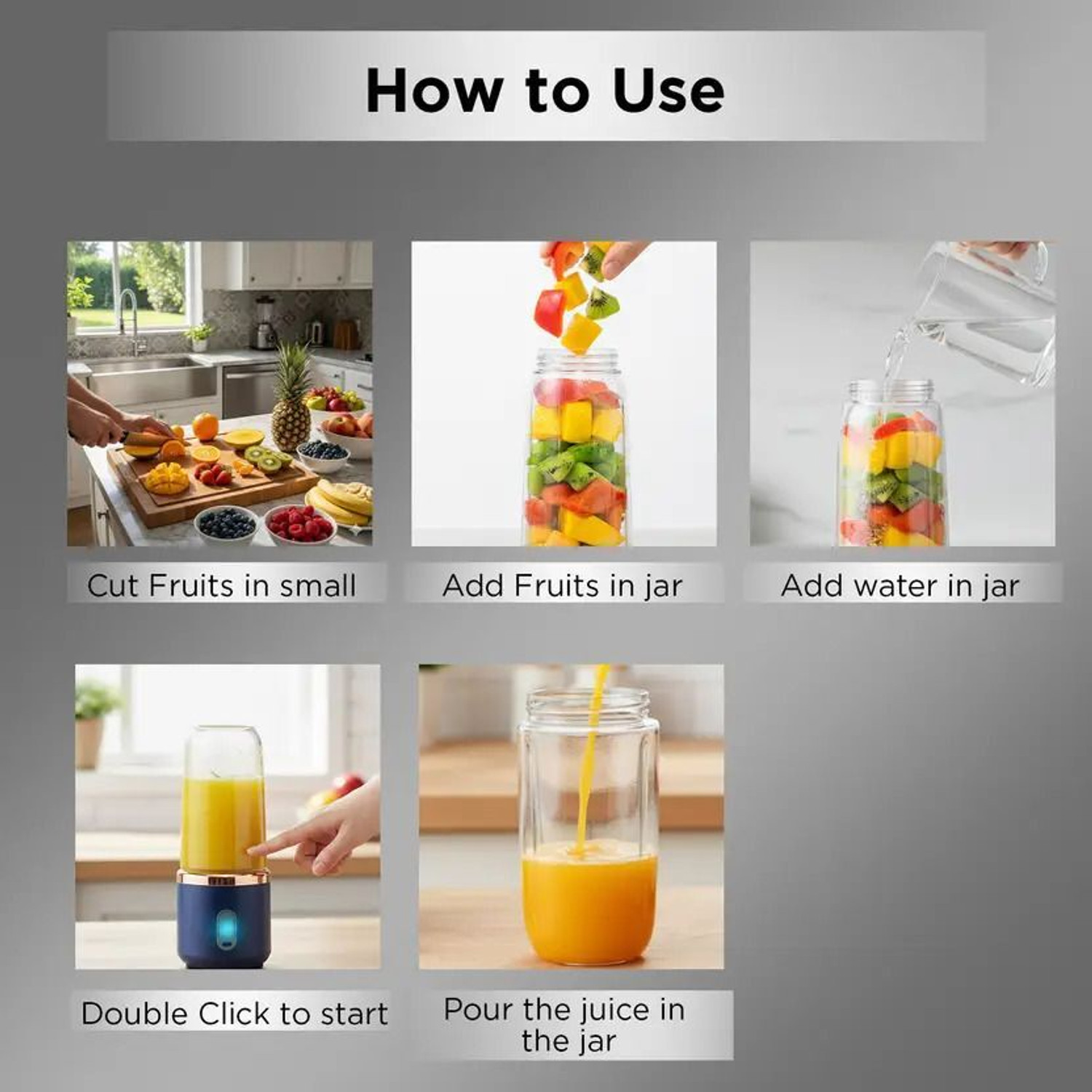 Image of Elvara creations Performance Series 300 W Juicer Mixer Grinder