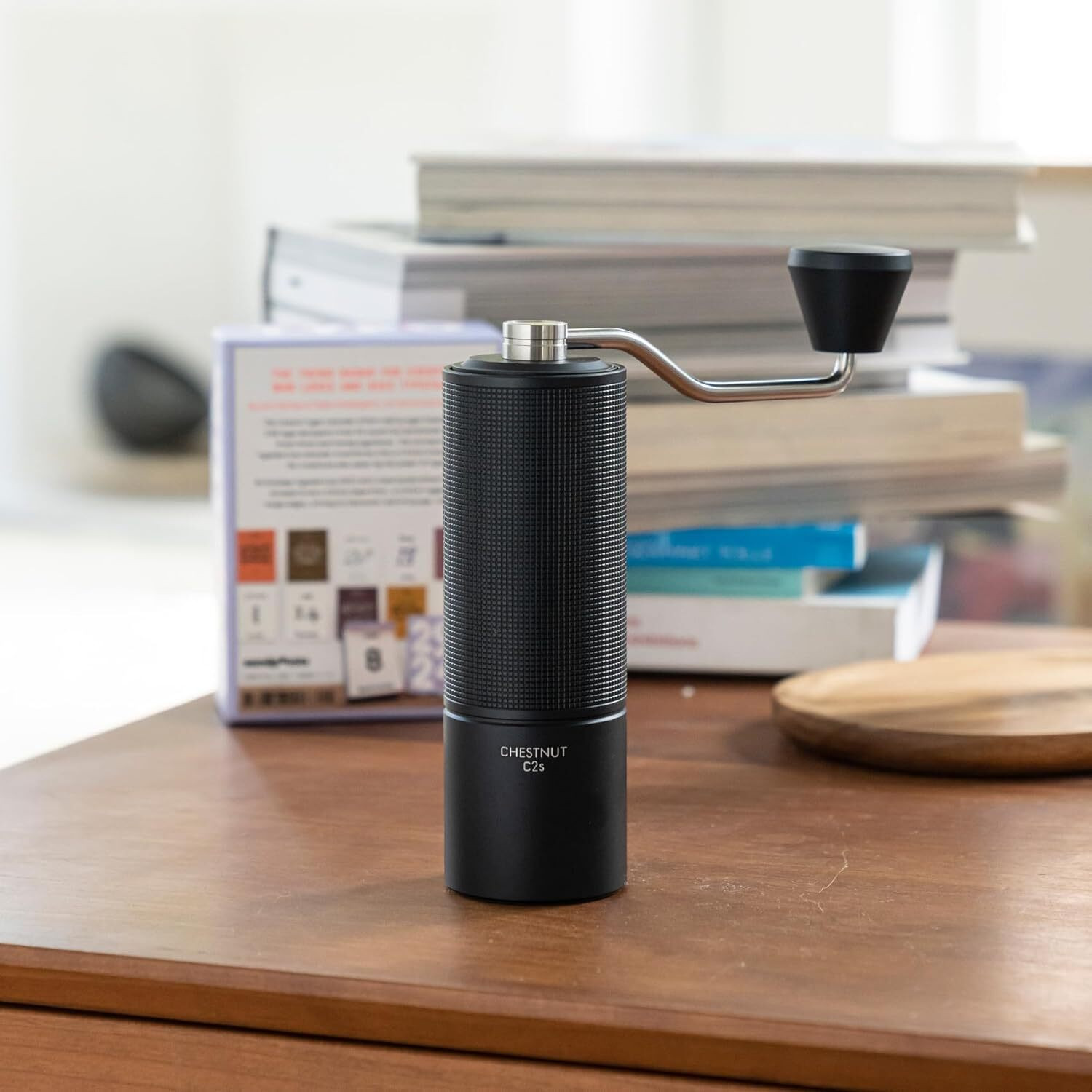 Image of TIMEMORE Chestnut C2S Manual Coffee Grinder 25g , CNC S.Steel Conical Burr for Pourover 3 Cups Coffee Maker