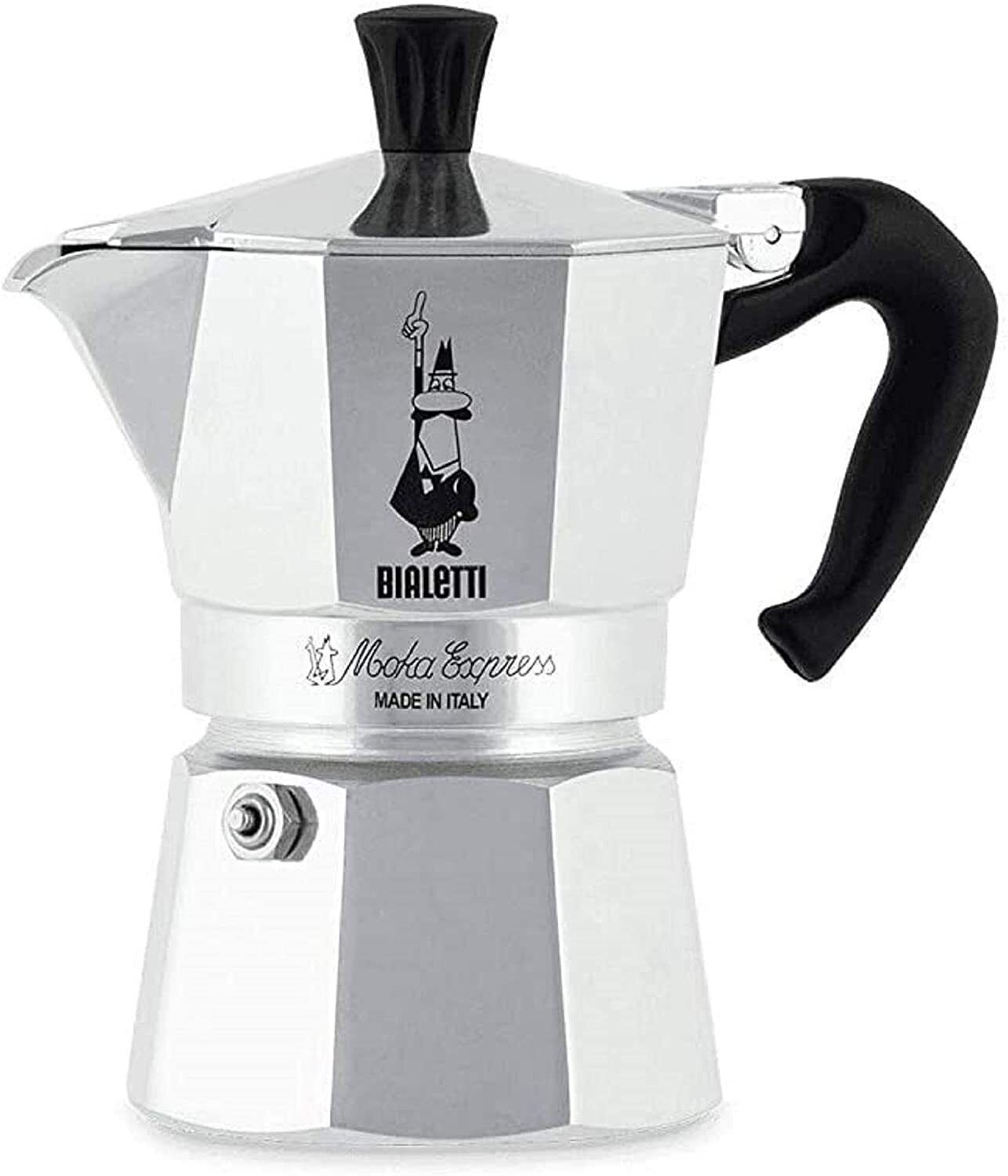 Image of Bialetti Italian Made Moka Stovetop Espresso Maker Personal Coffee Maker