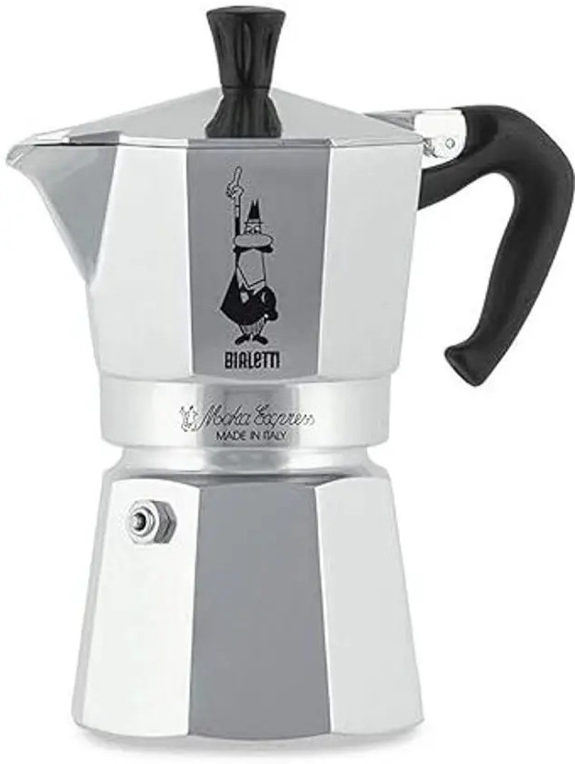 Image of Bialetti MOKA EXPRESS 1164 4 Cups Coffee Maker (Silver) 4 Cups Coffee Maker