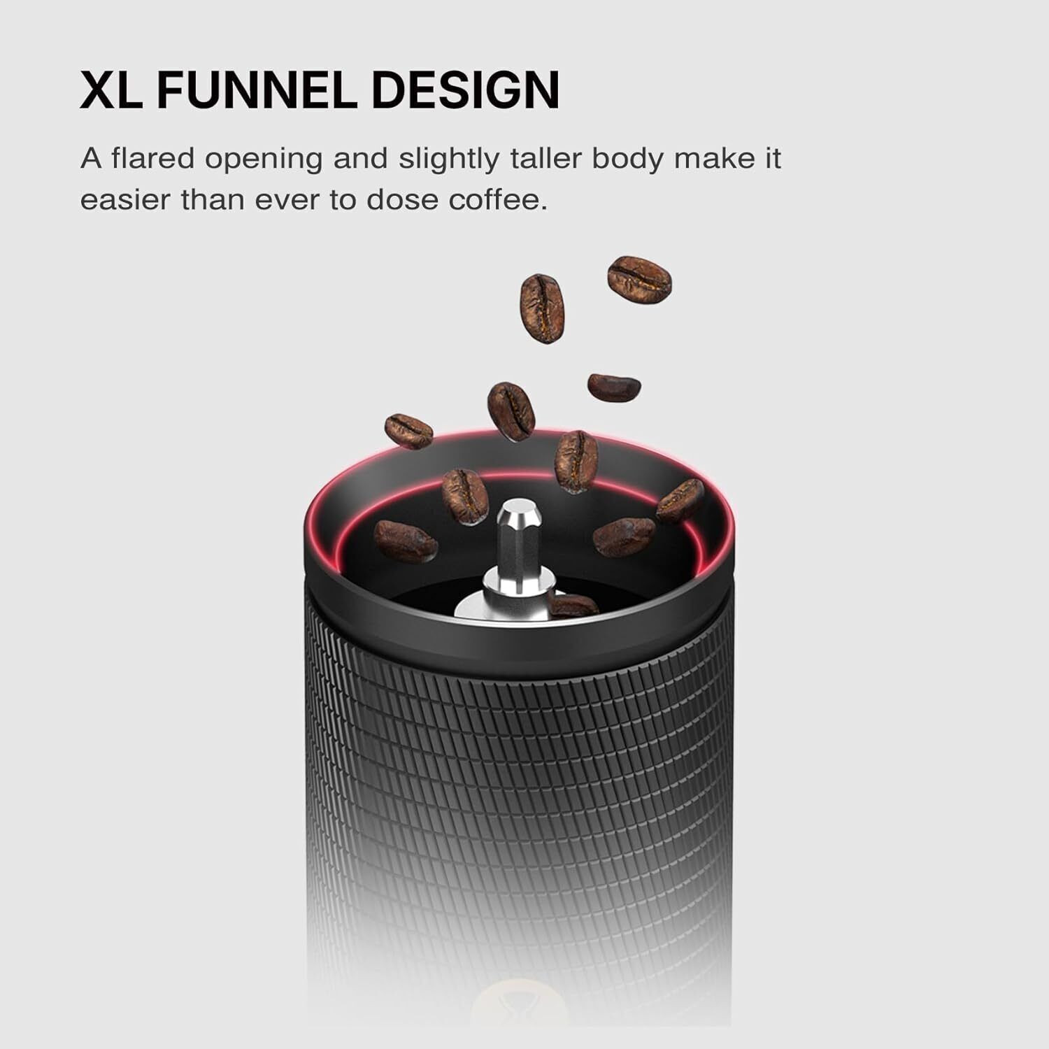 Image of TIMEMORE Manual Coffee Grinder C5S - Black 42mm SUS420 Burr for Pour-over and espresso 3 Cups Coffee Maker