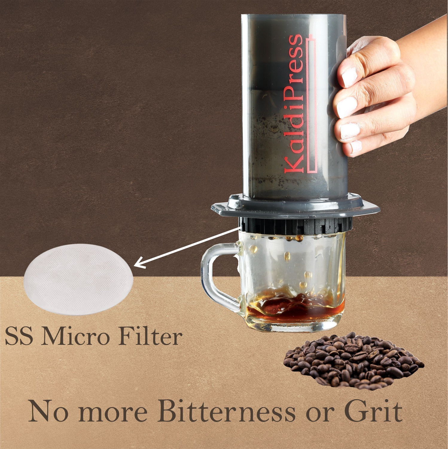 Image of Kaldipress Extractor 3 Cups Coffee Maker