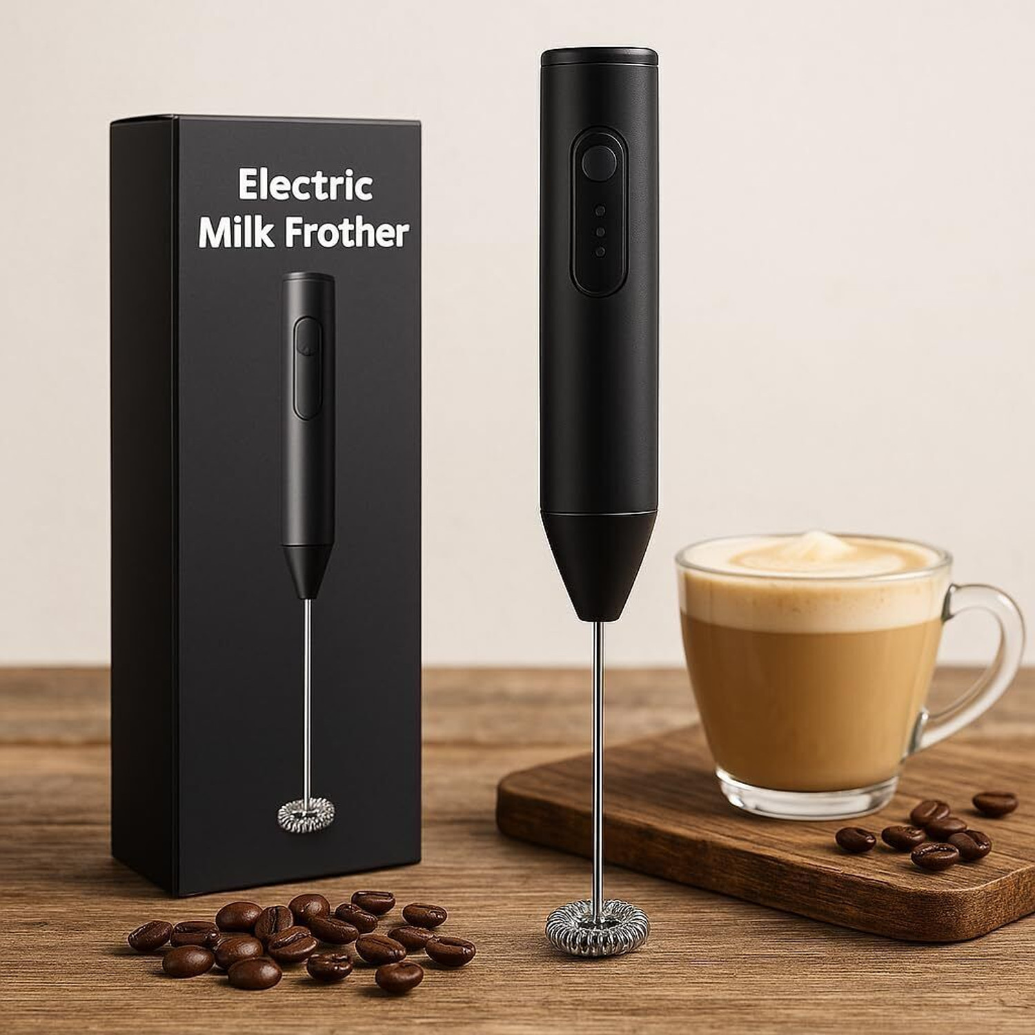 Image of Hokiit 50 W Black Electric Whisk, Hand Blender